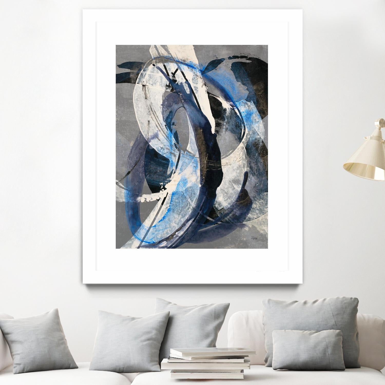 Affinity I by K. Nari on GIANT ART - blues abstract white