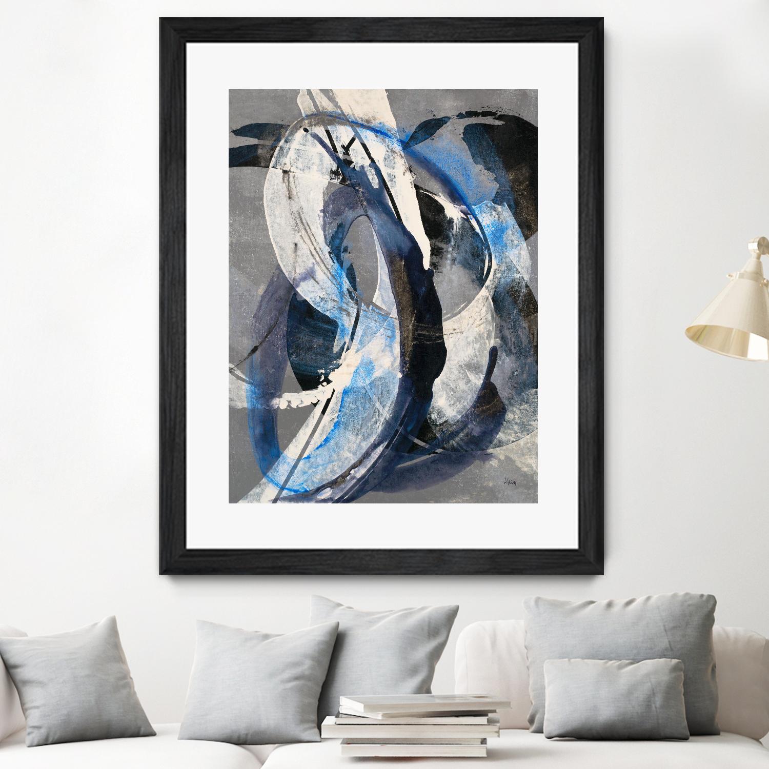 Affinity I by K. Nari on GIANT ART - blues abstract white