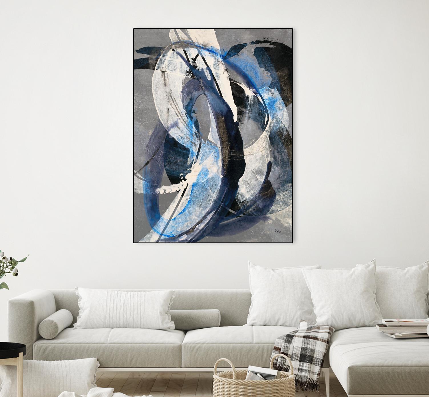 Affinity I by K. Nari on GIANT ART - blues abstract white