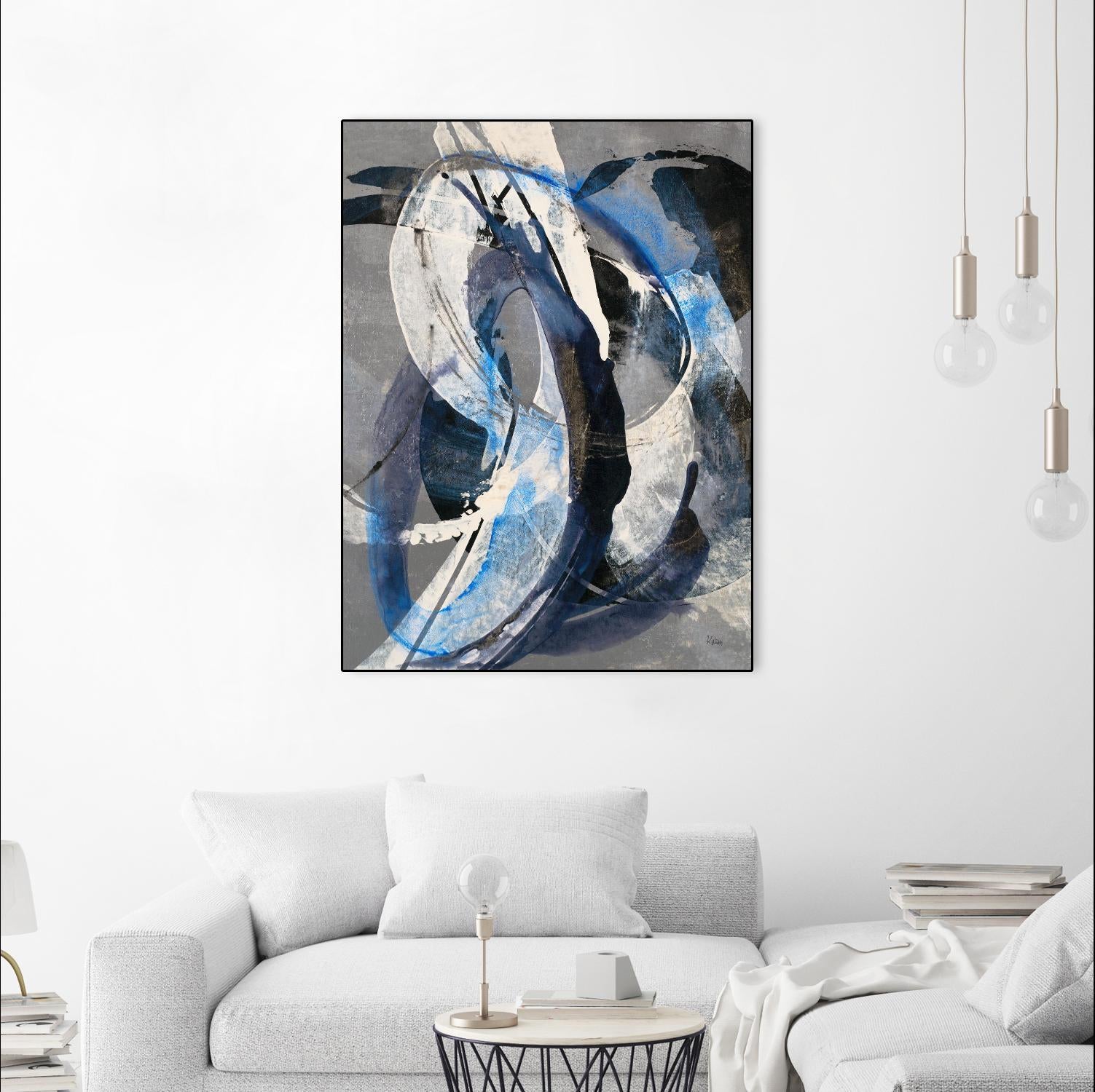 Affinity I by K. Nari on GIANT ART - blues abstract white