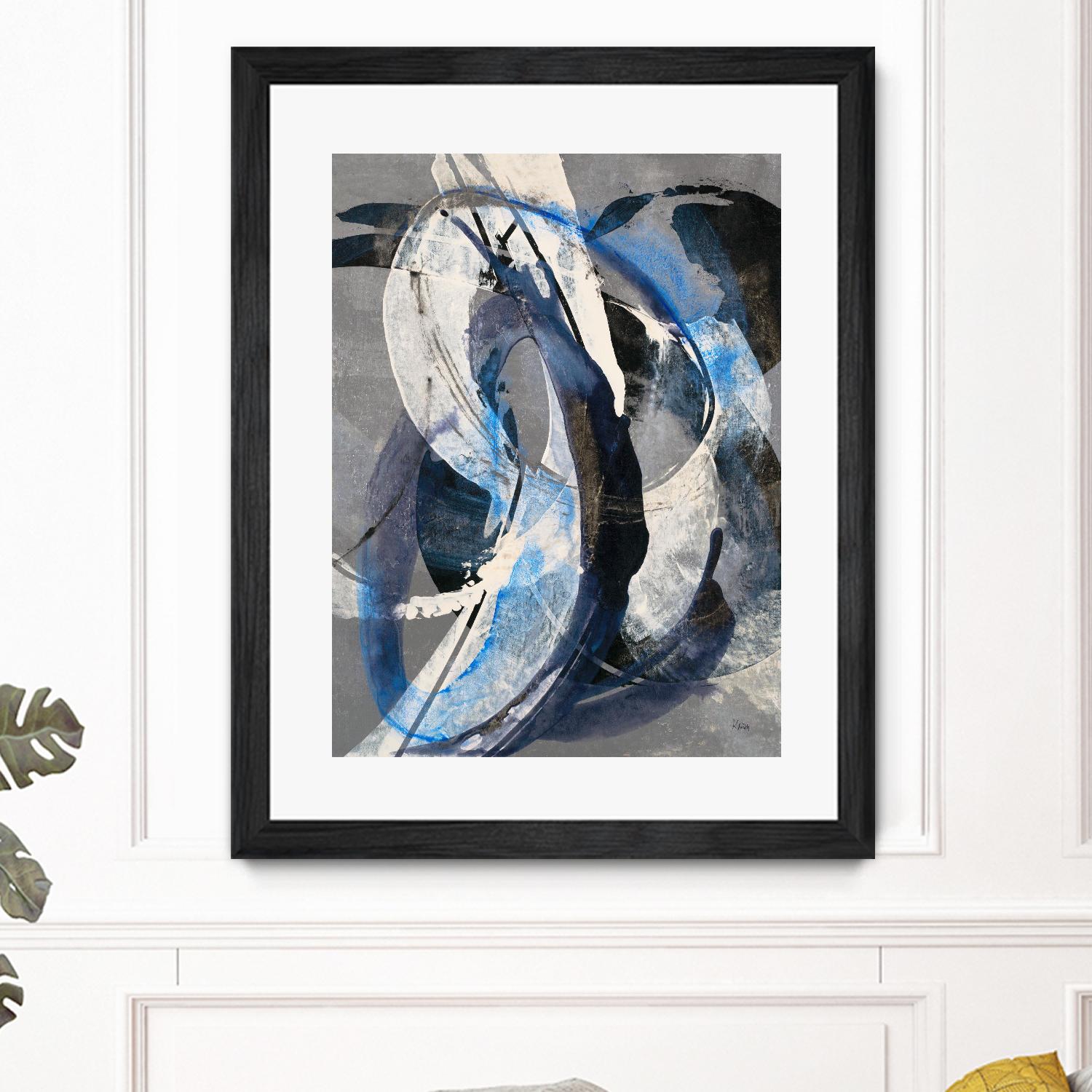 Affinity I by K. Nari on GIANT ART - blues abstract white