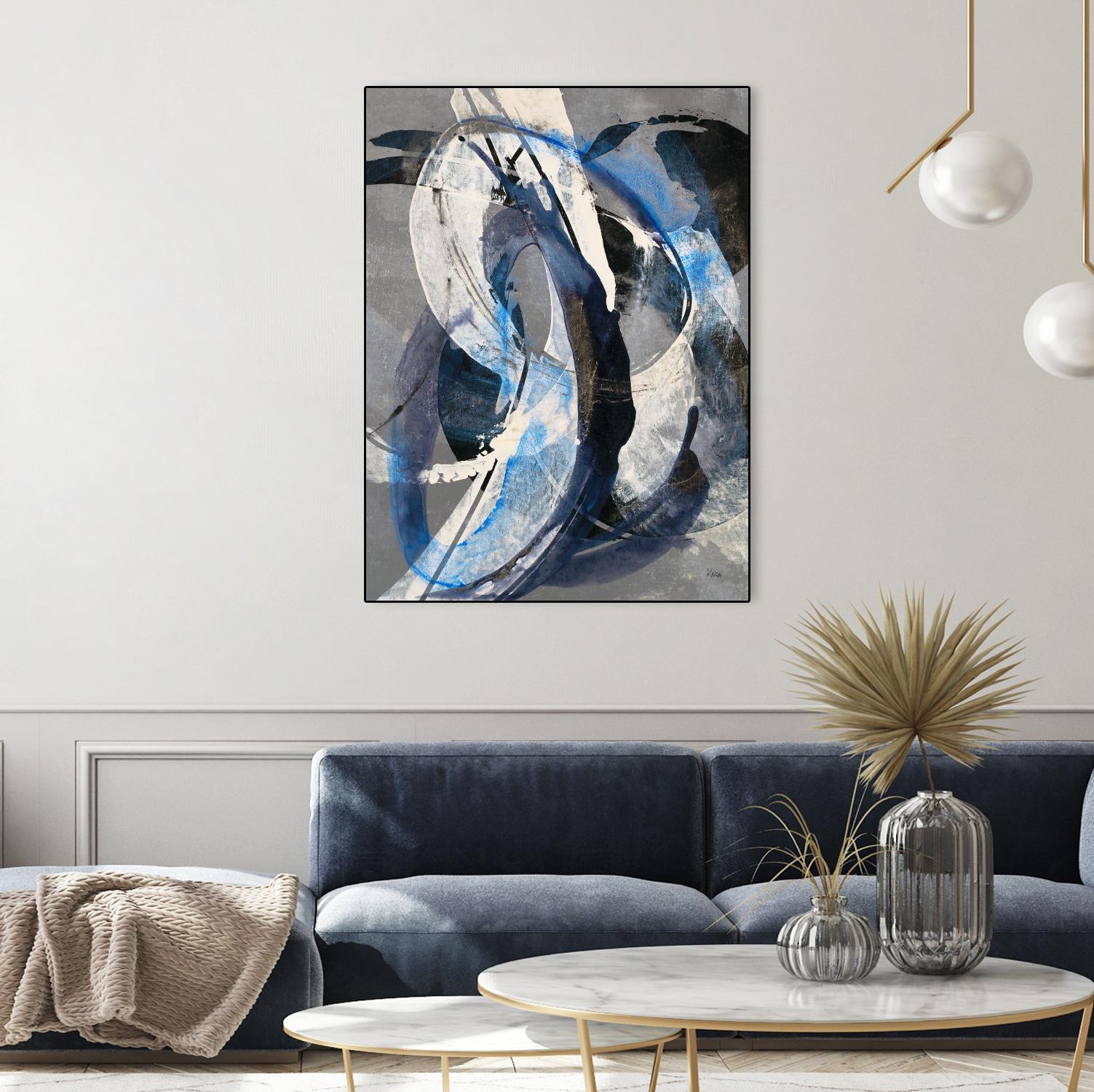 Affinity I by K. Nari on GIANT ART - blues abstract white
