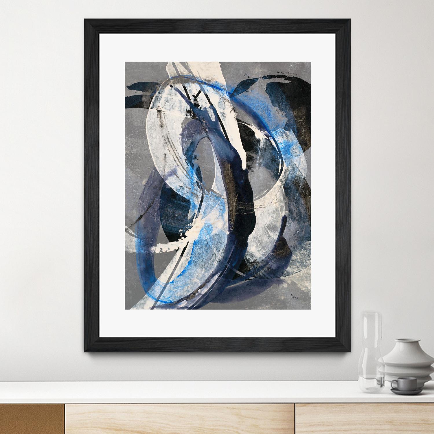 Affinity I by K. Nari on GIANT ART - blues abstract white