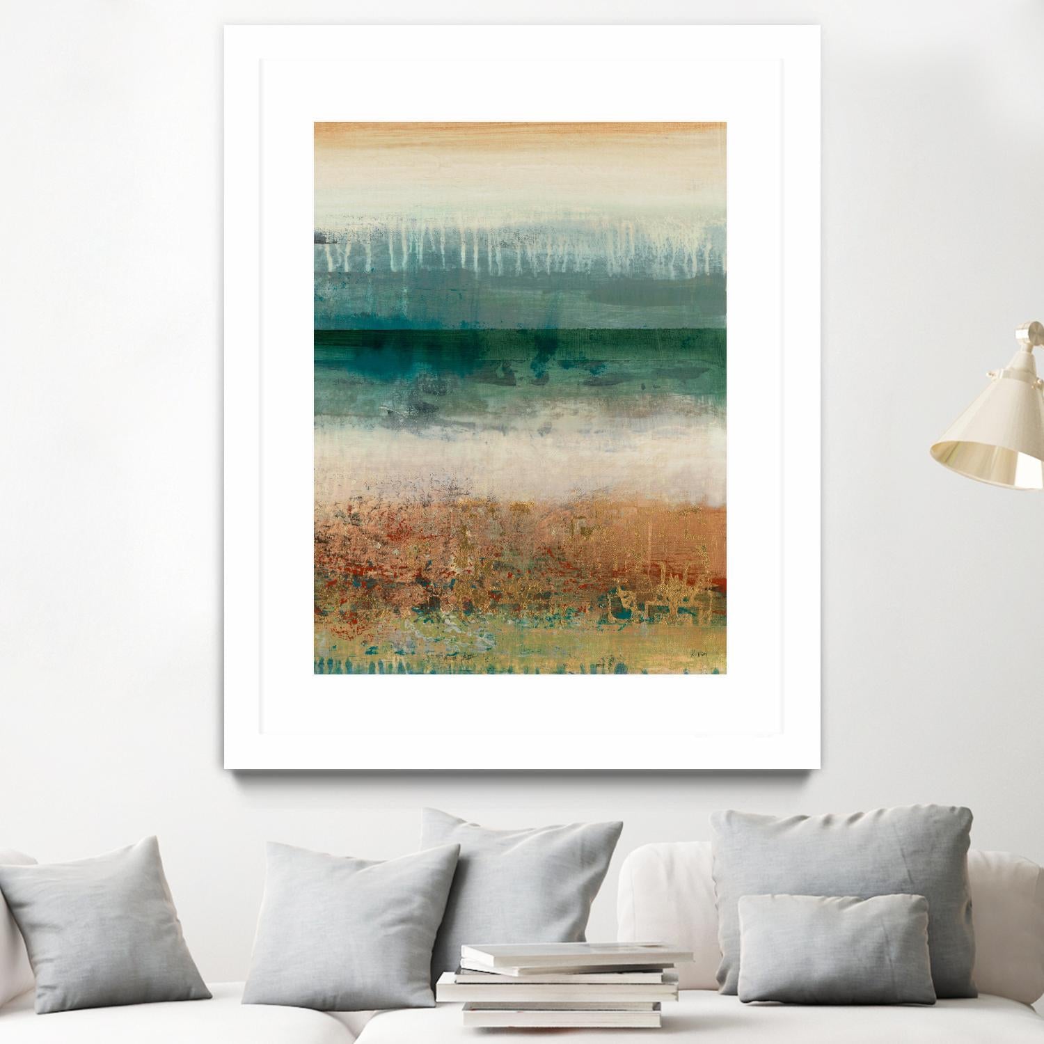 Shades Of Sunset V2 by K. Nari on GIANT ART - blues abstract abstract landscapes