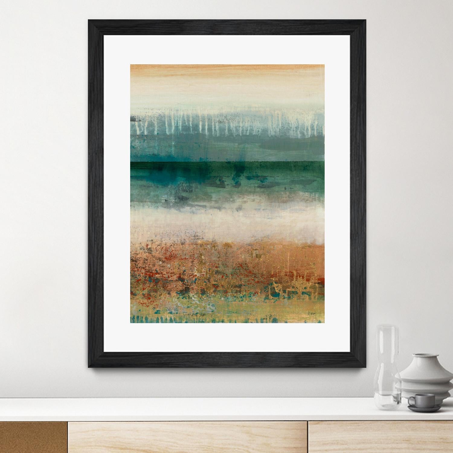 Shades Of Sunset V2 by K. Nari on GIANT ART - blues abstract abstract landscapes