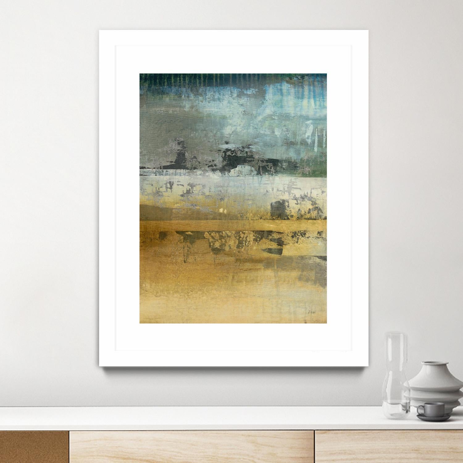 Shades Of Sunset V3 by K. Nari on GIANT ART - blues abstract abstract landscapes