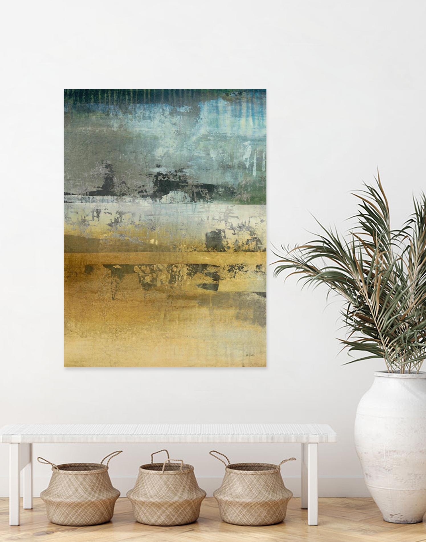 Shades Of Sunset V3 by K. Nari on GIANT ART - blues abstract abstract landscapes