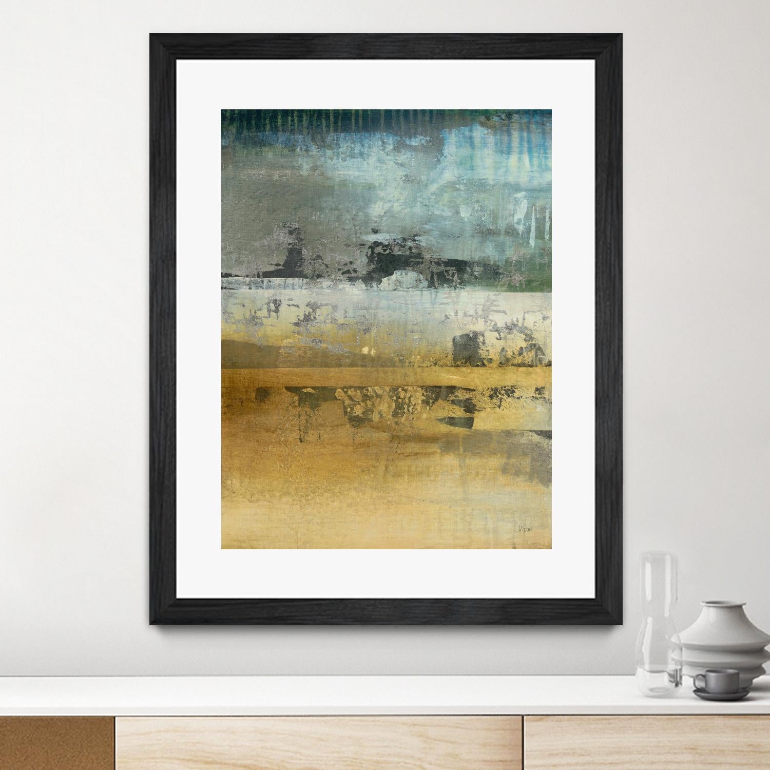 Shades Of Sunset V3 by K. Nari on GIANT ART - blues abstract abstract landscapes