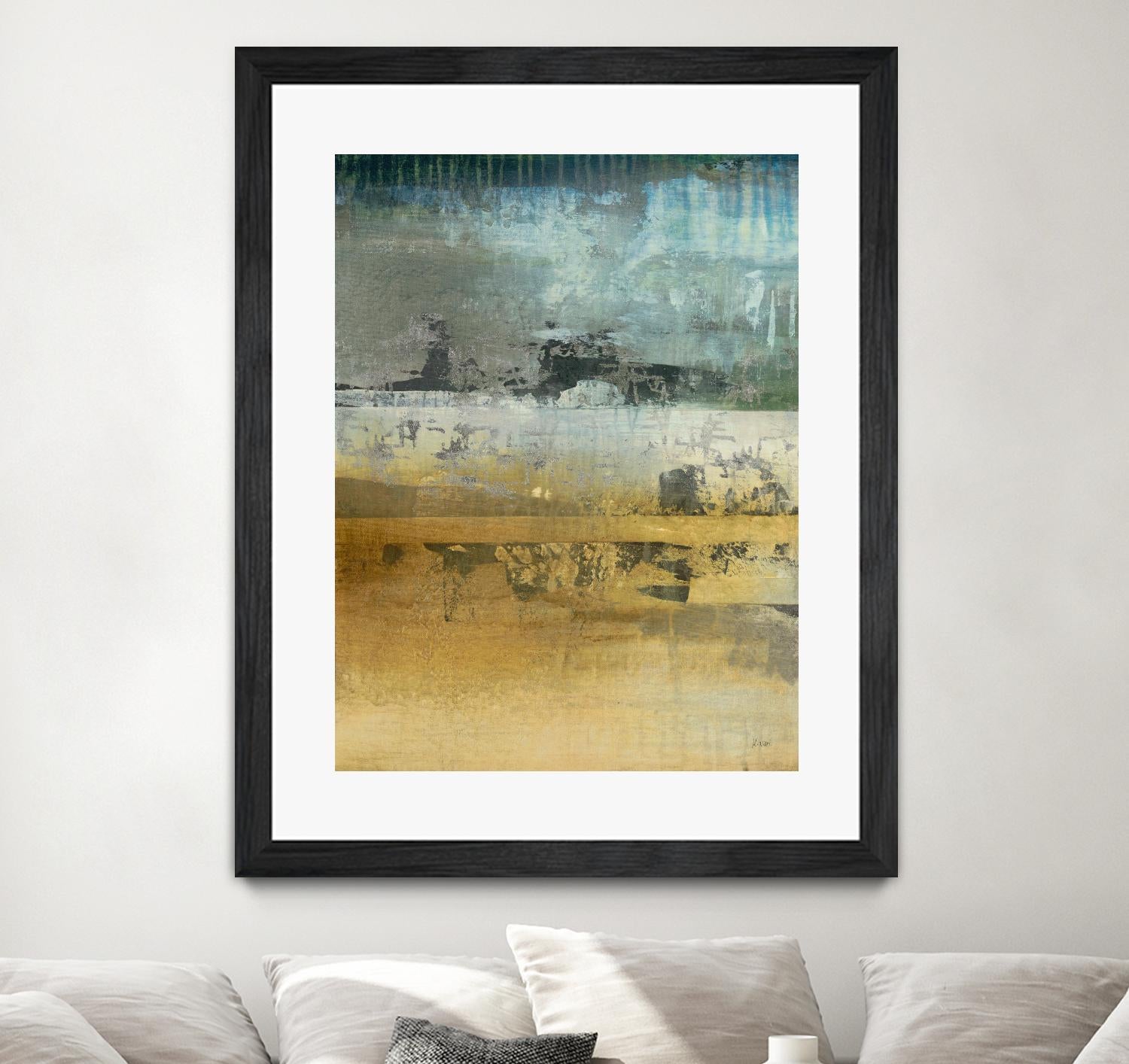 Shades Of Sunset V3 by K. Nari on GIANT ART - blues abstract abstract landscapes