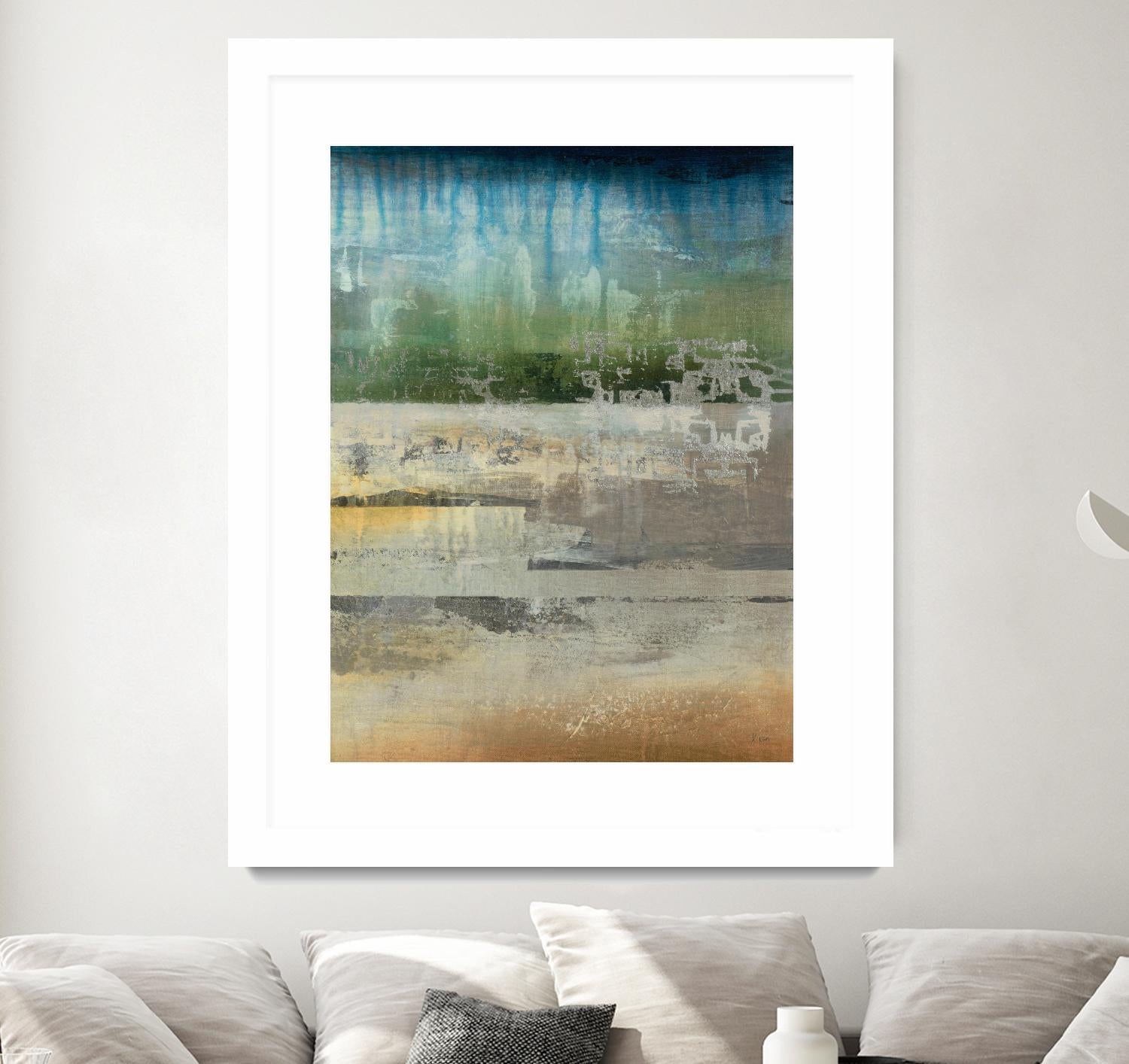 Shades Of Sunset V4 by K. Nari on GIANT ART - blues abstract abstract landscapes