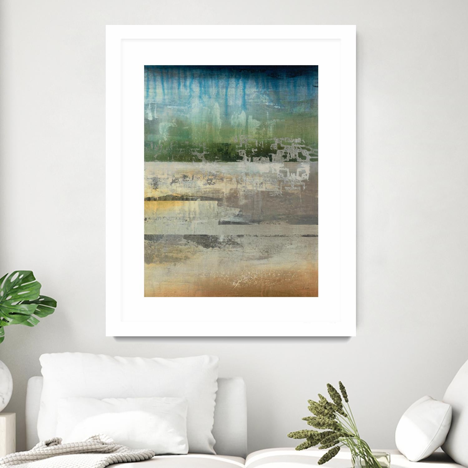 Shades Of Sunset V4 by K. Nari on GIANT ART - blues abstract abstract landscapes