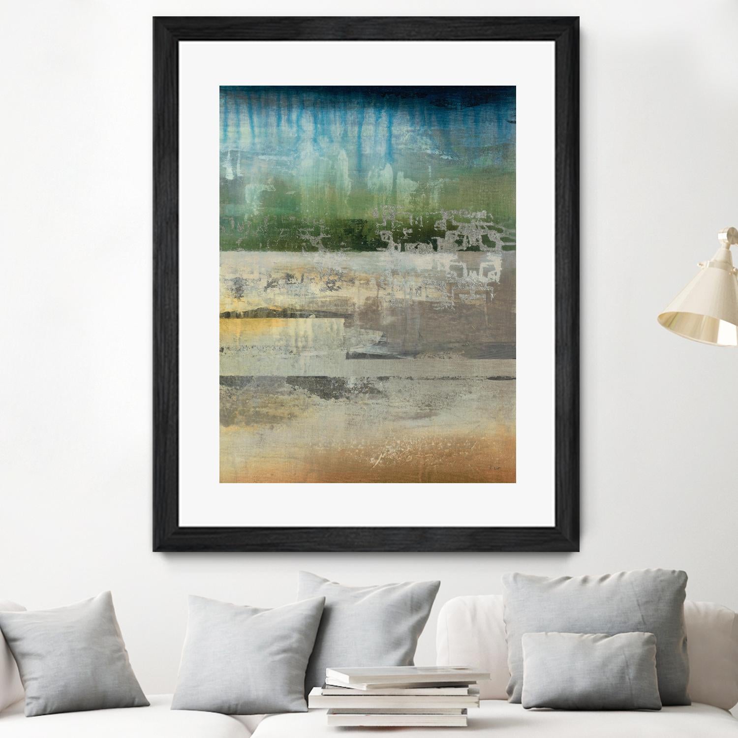 Shades Of Sunset V4 by K. Nari on GIANT ART - blues abstract abstract landscapes