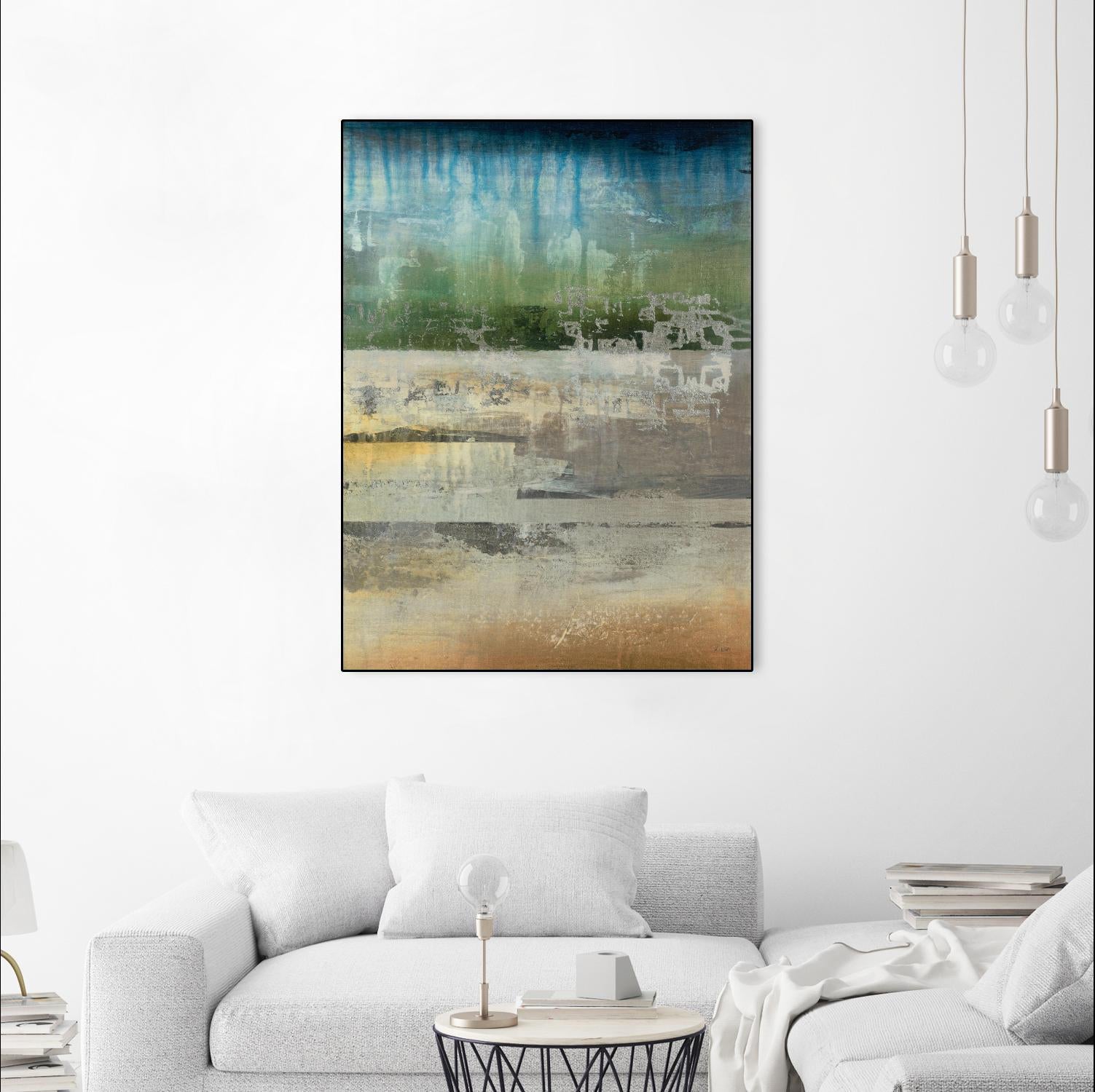 Shades Of Sunset V4 by K. Nari on GIANT ART - blues abstract abstract landscapes