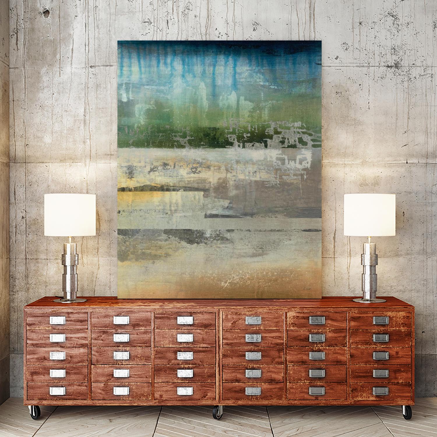 Shades Of Sunset V4 by K. Nari on GIANT ART - blues abstract abstract landscapes