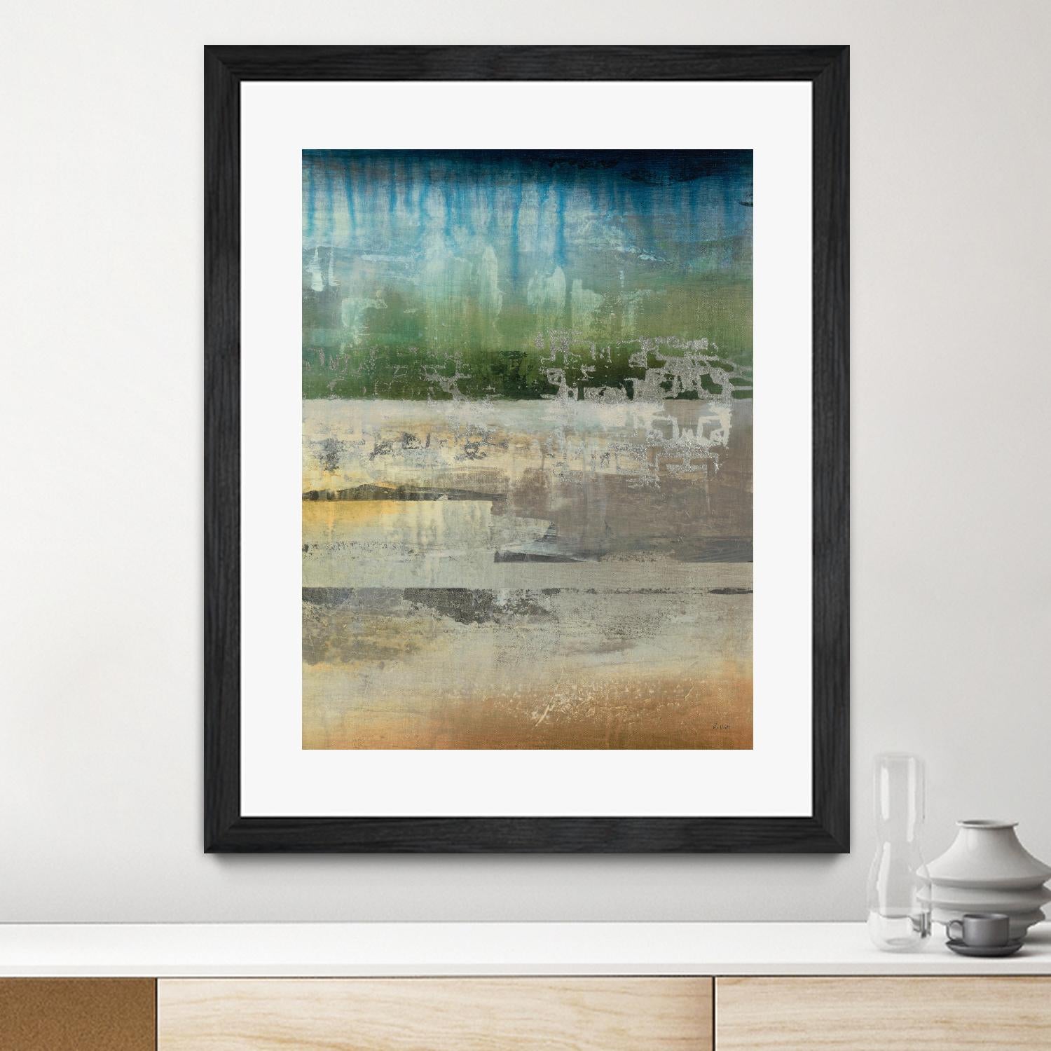 Shades Of Sunset V4 by K. Nari on GIANT ART - blues abstract abstract landscapes