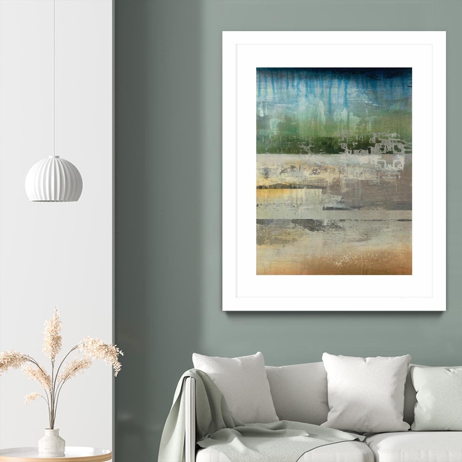 Shades Of Sunset V4 by K. Nari on GIANT ART - blues abstract abstract landscapes