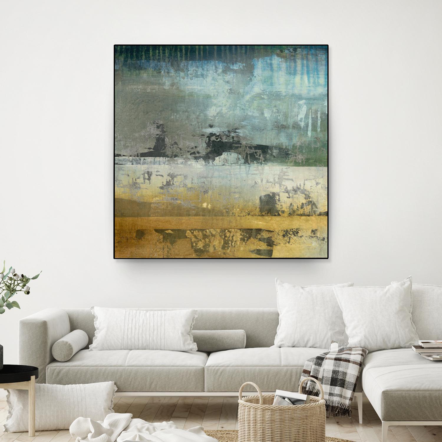 Shades Of Sunset V6 by K. Nari on GIANT ART - blues abstract abstract landscapes