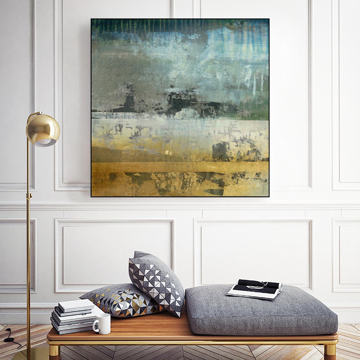 Shades Of Sunset V6 by K. Nari on GIANT ART - blues abstract abstract landscapes