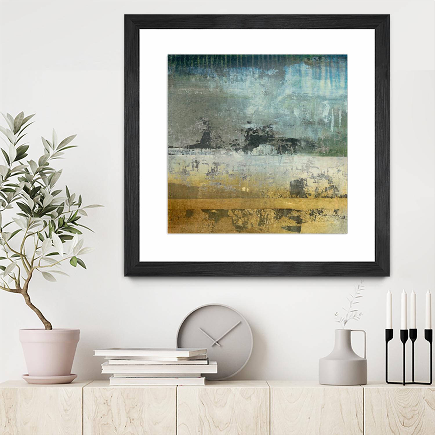 Shades Of Sunset V6 by K. Nari on GIANT ART - blues abstract abstract landscapes