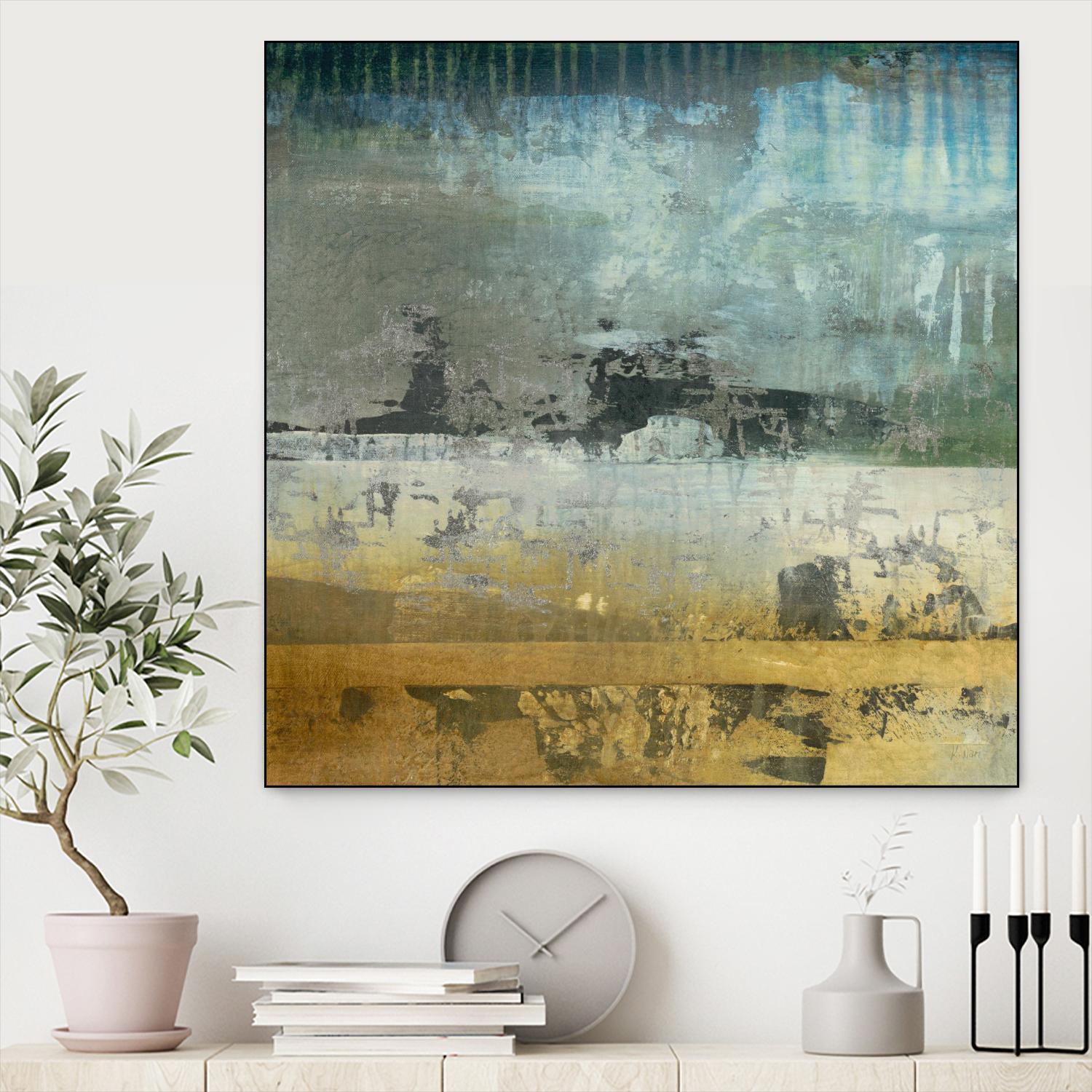 Shades Of Sunset V6 by K. Nari on GIANT ART - blues abstract abstract landscapes