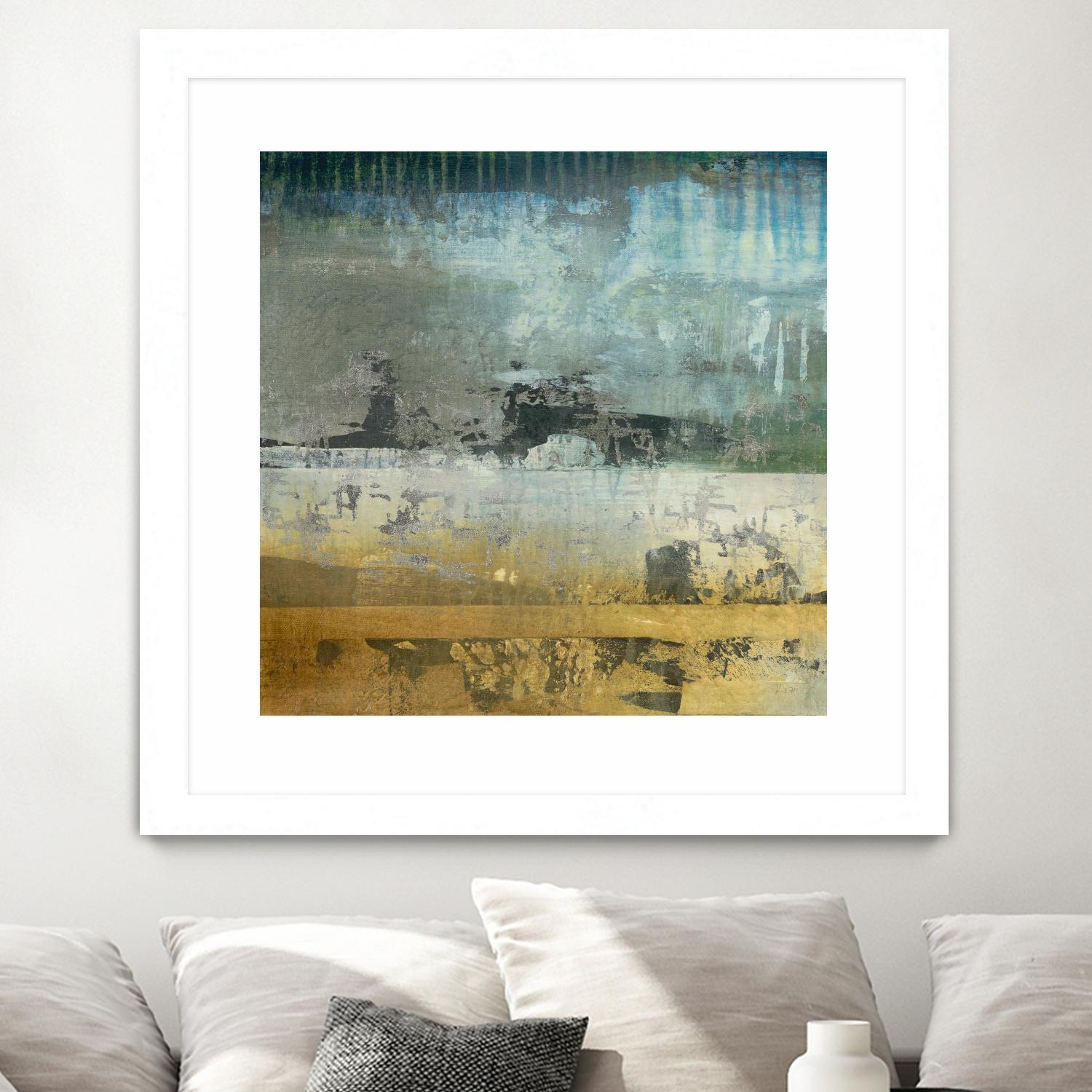 Shades Of Sunset V6 by K. Nari on GIANT ART - blues abstract abstract landscapes