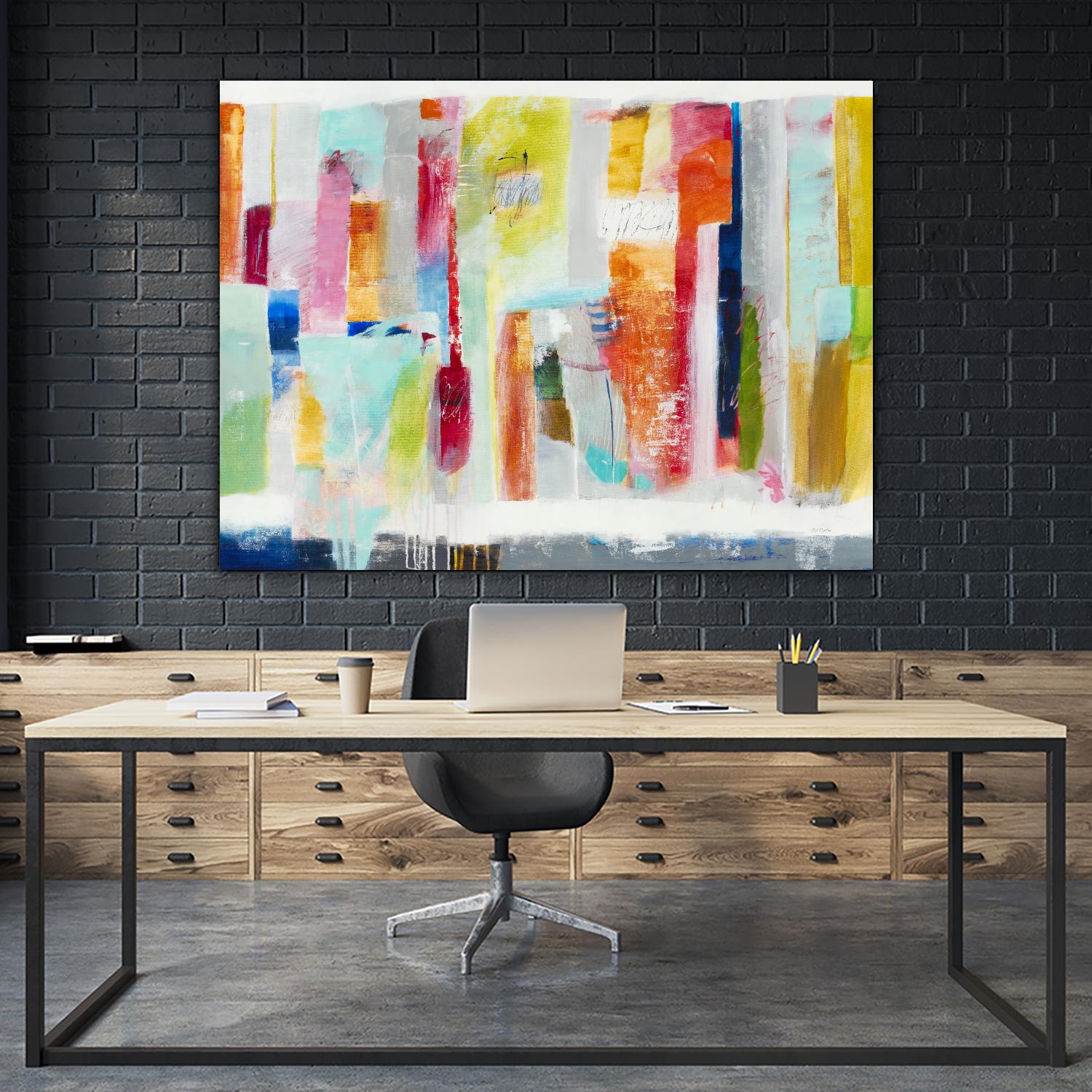 First Flight I by Nancy Ngo on GIANT ART - pale tints, blues abstract