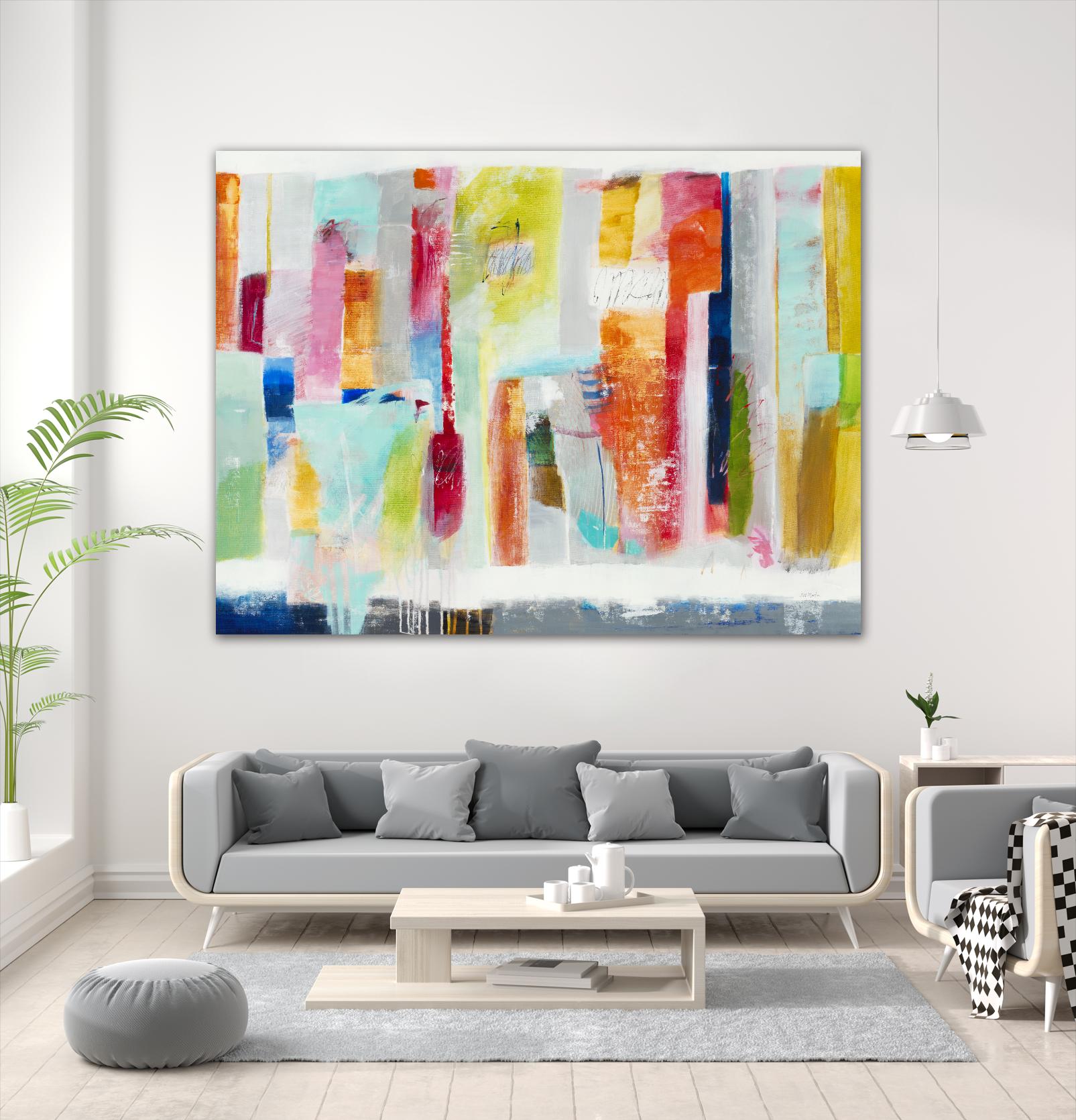 First Flight I by Nancy Ngo on GIANT ART - pale tints, blues abstract