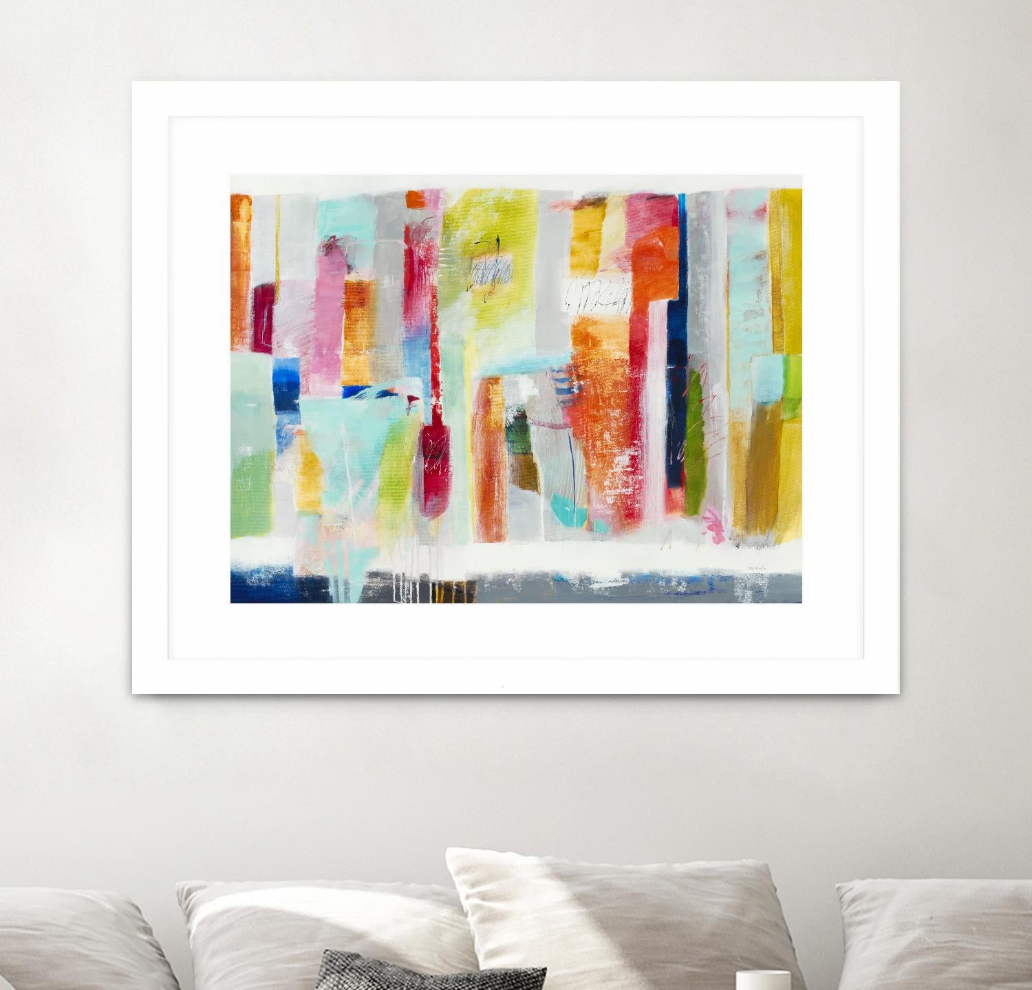 First Flight I by Nancy Ngo on GIANT ART - pale tints, blues abstract