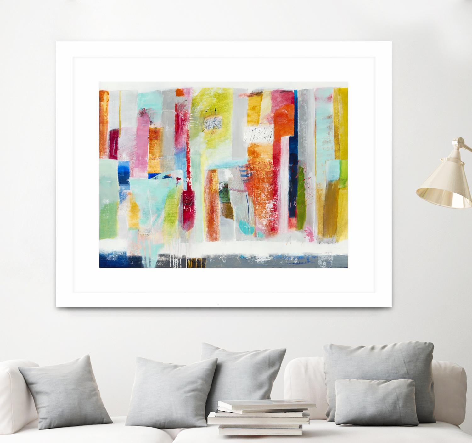 First Flight I by Nancy Ngo on GIANT ART - pale tints, blues abstract