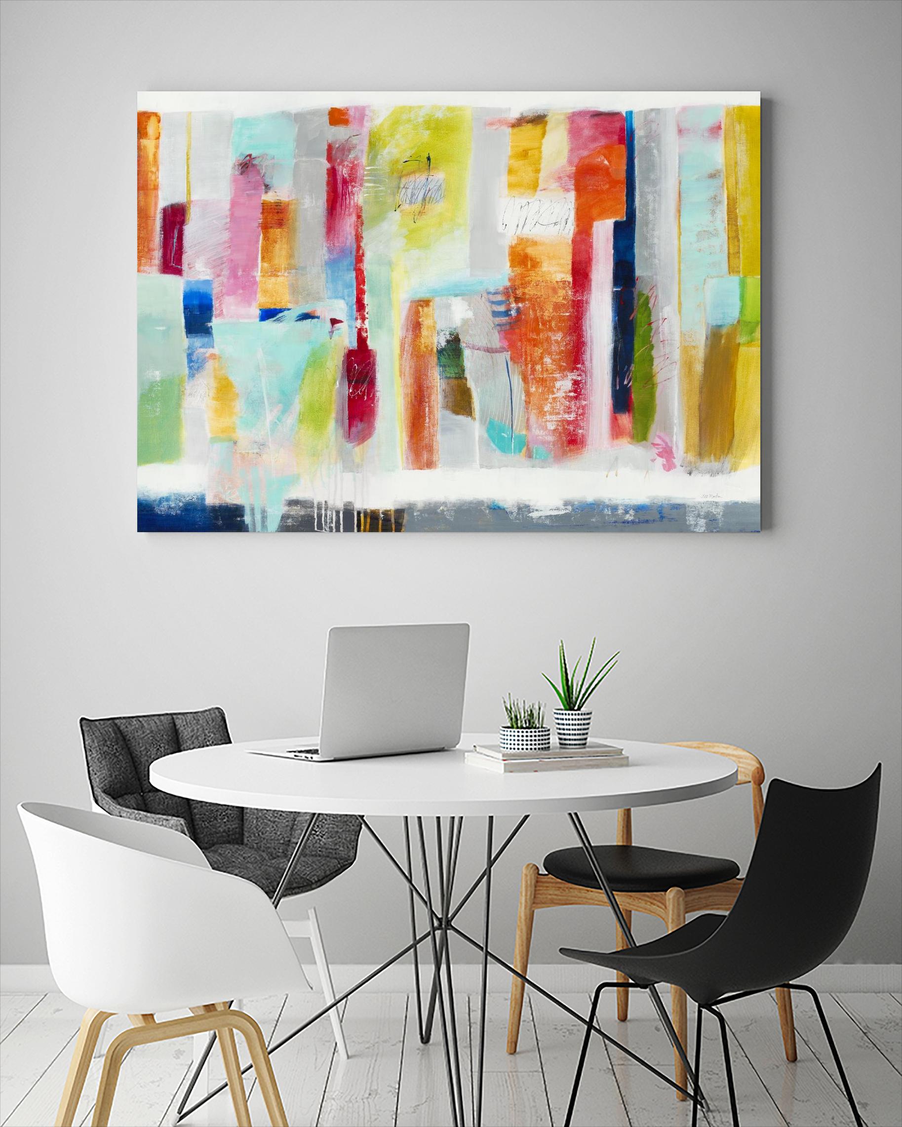 First Flight I by Nancy Ngo on GIANT ART - pale tints, blues abstract