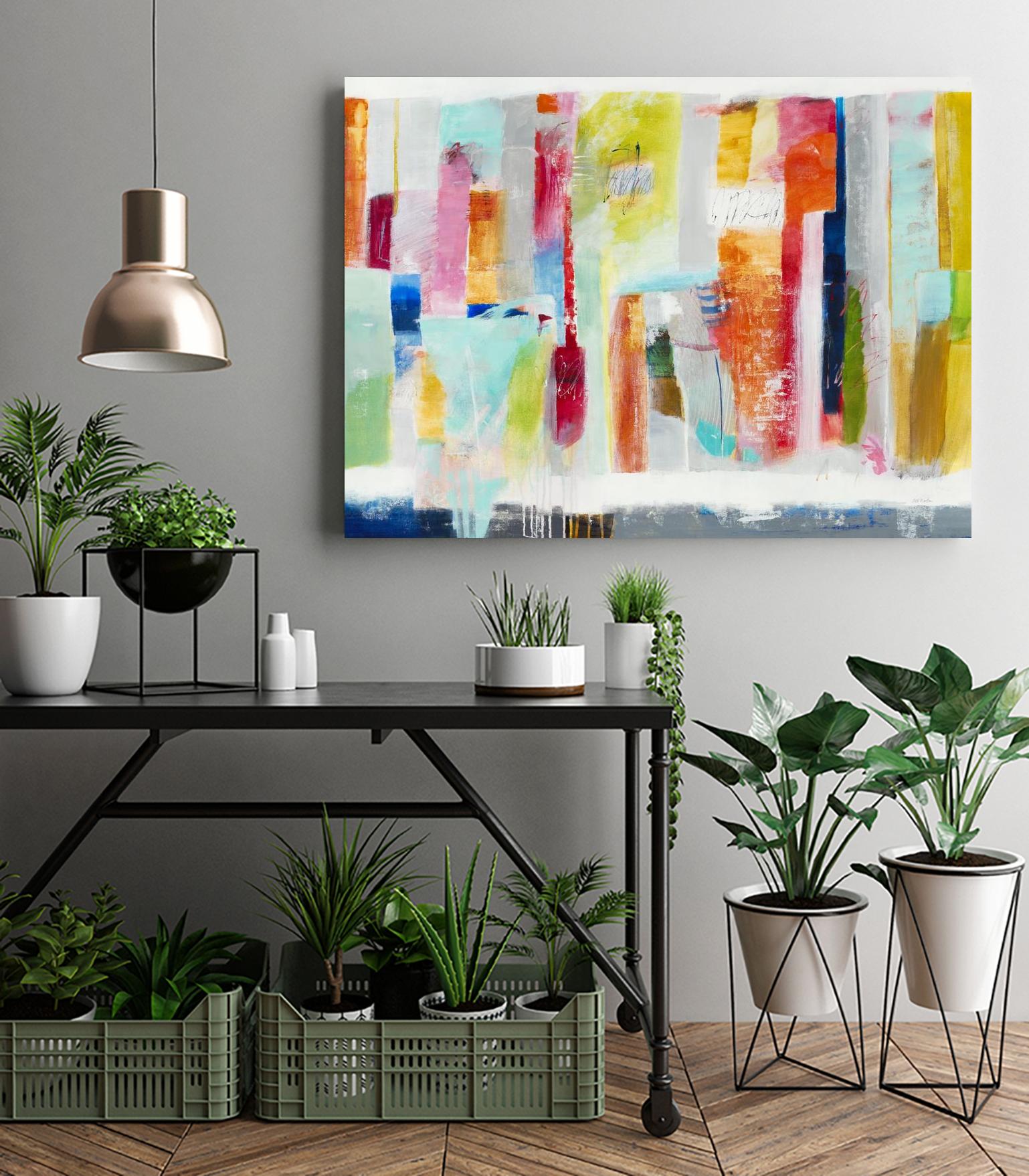 First Flight I by Nancy Ngo on GIANT ART - pale tints, blues abstract