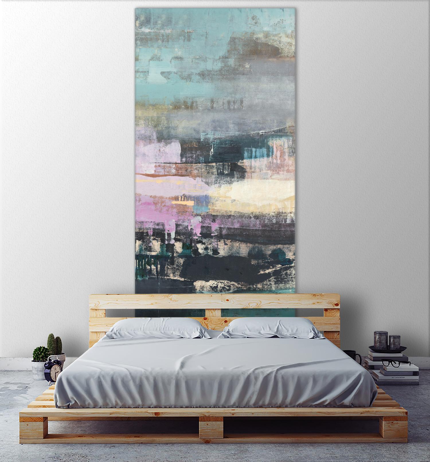 First Flight II by Nancy Ngo on GIANT ART - pale tints, blues abstract