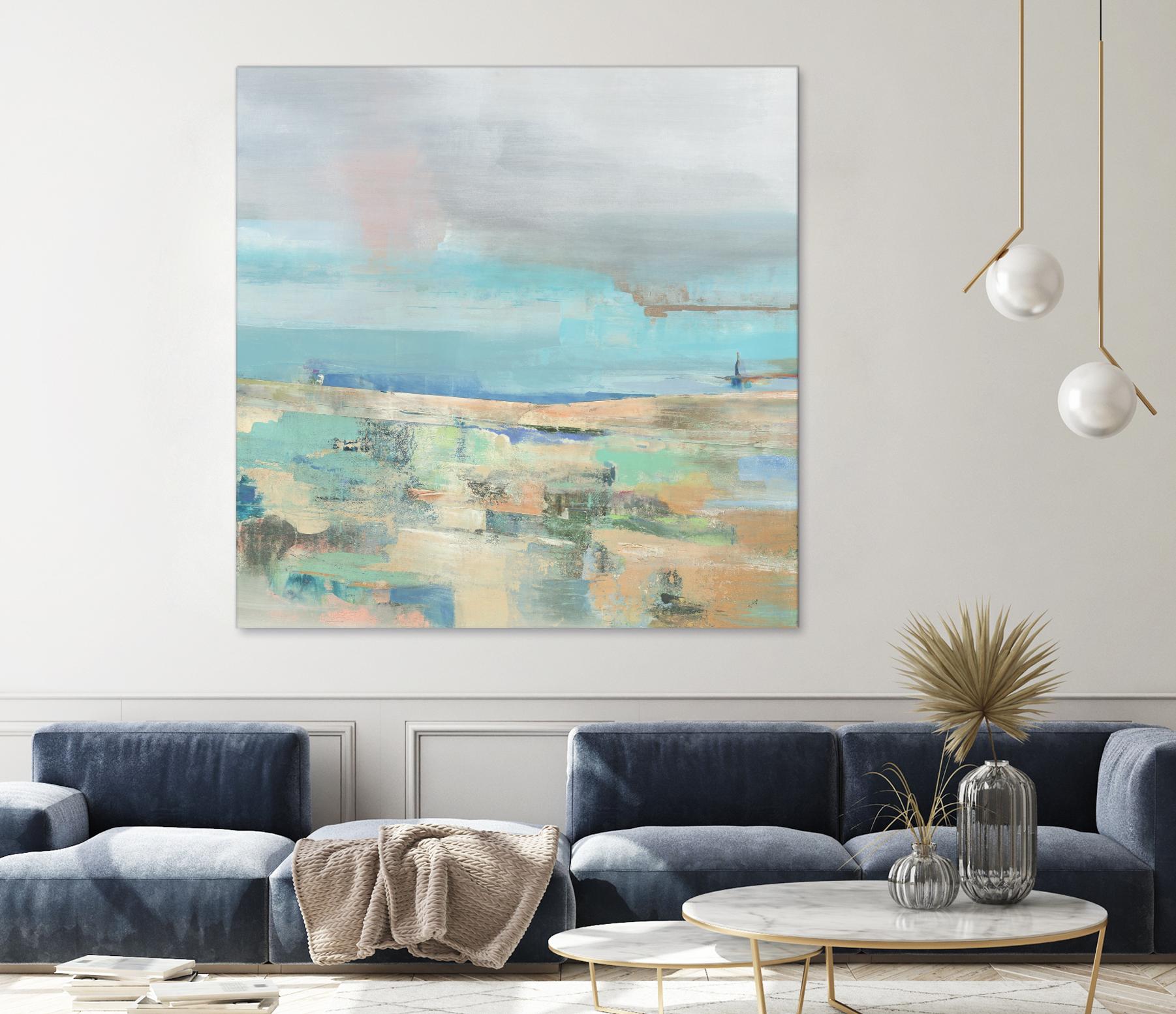 Low Tide I by Nancy Ngo on GIANT ART - pale tints abstract, landscape