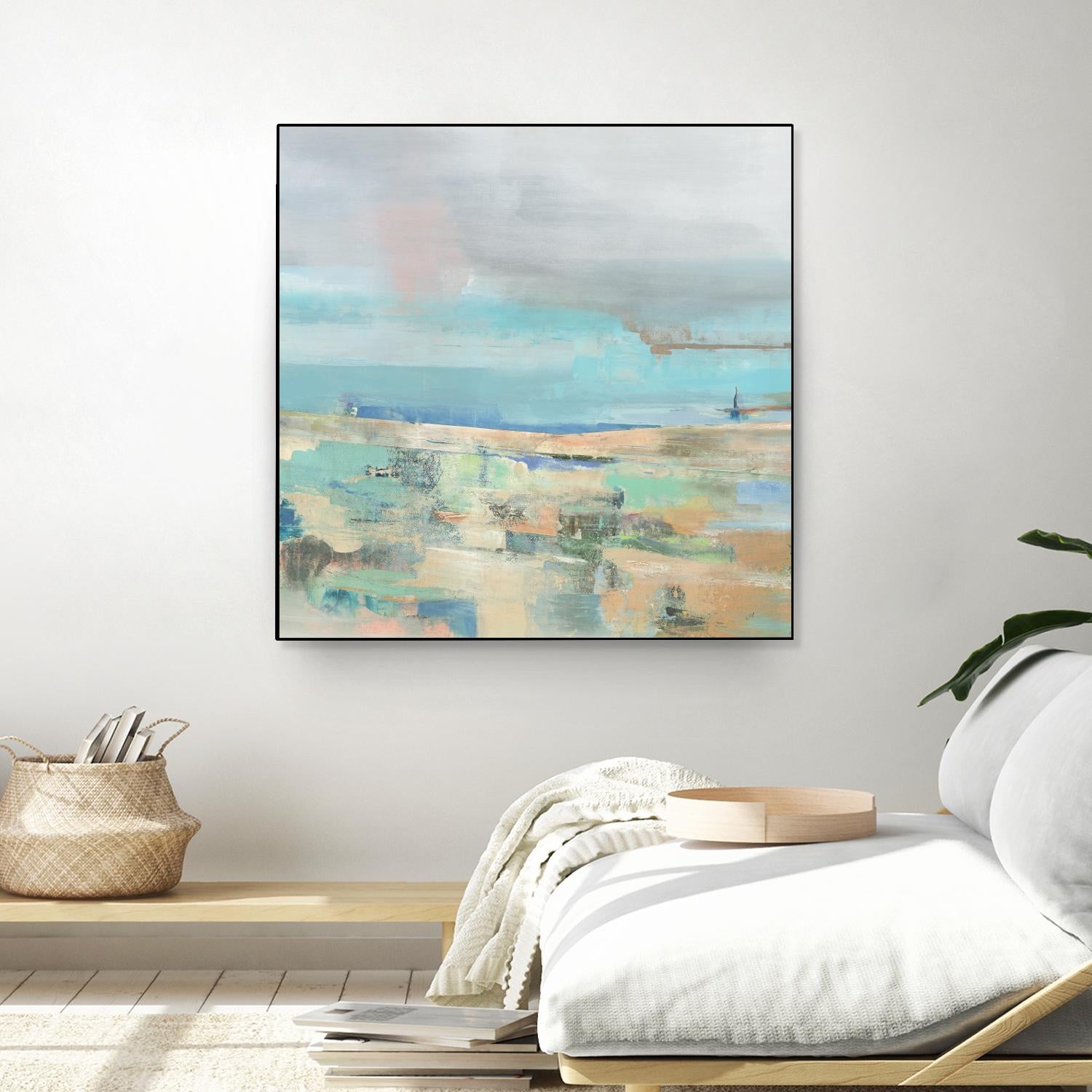 Low Tide I by Nancy Ngo on GIANT ART - pale tints abstract, landscape
