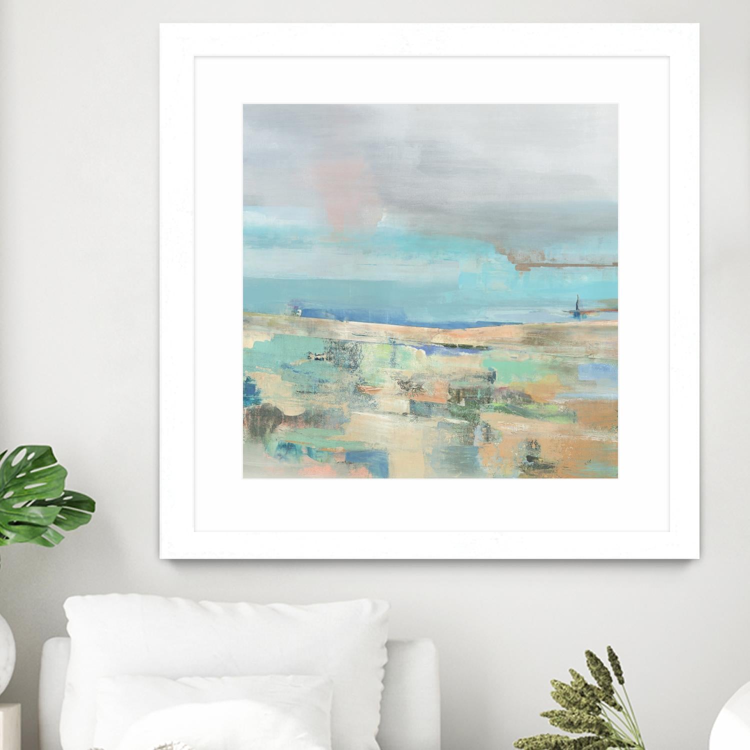 Low Tide I by Nancy Ngo on GIANT ART - pale tints abstract, landscape