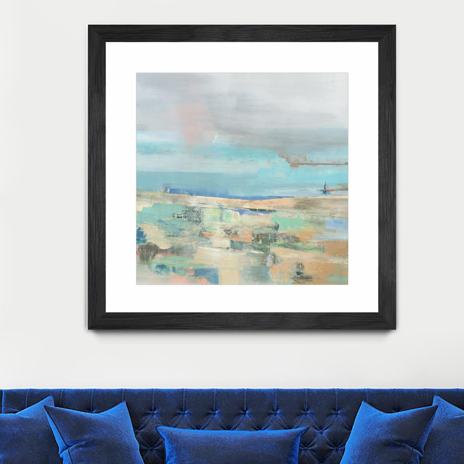 Low Tide I by Nancy Ngo on GIANT ART - pale tints abstract, landscape