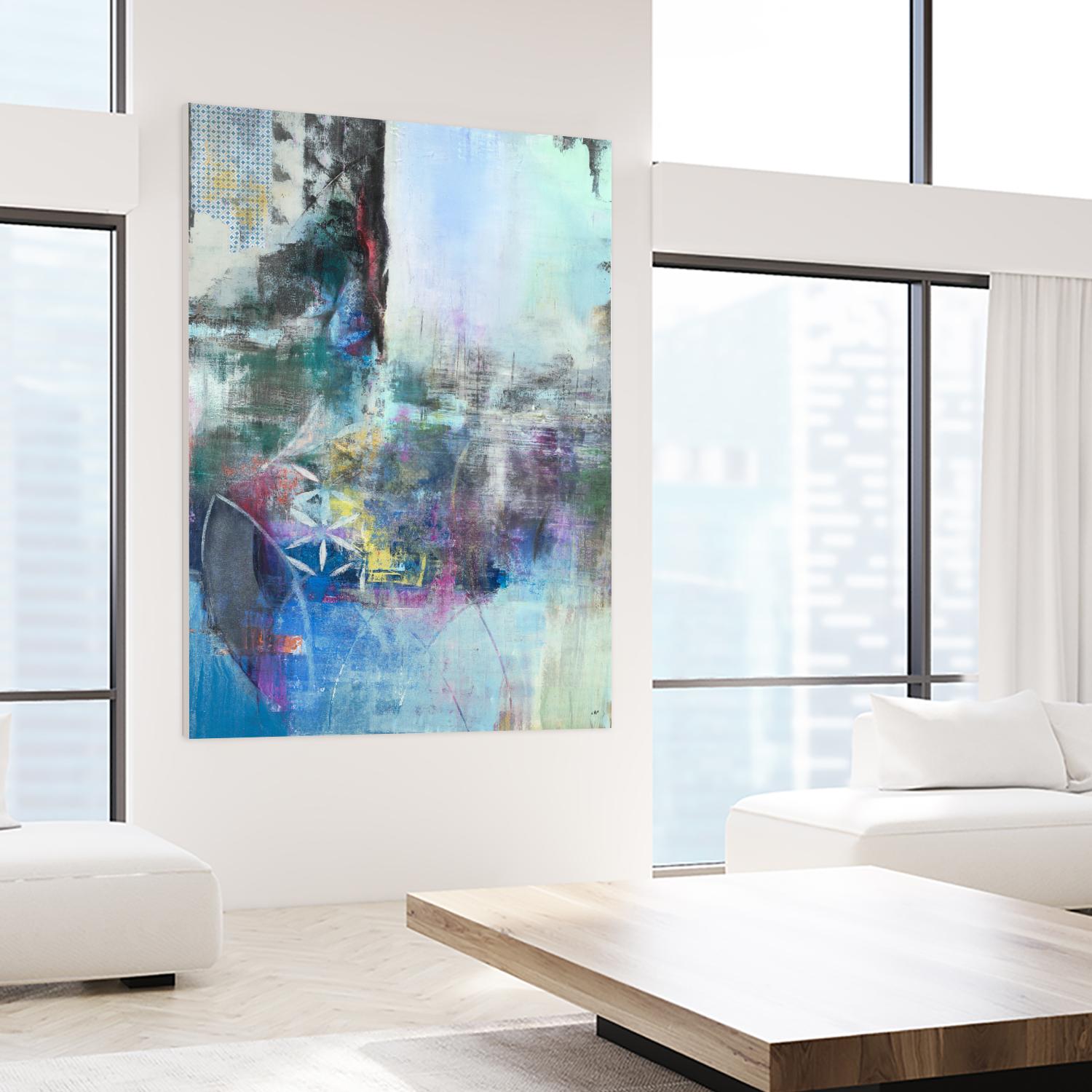 Enlightenment by Nancy Ngo on GIANT ART - blues abstract