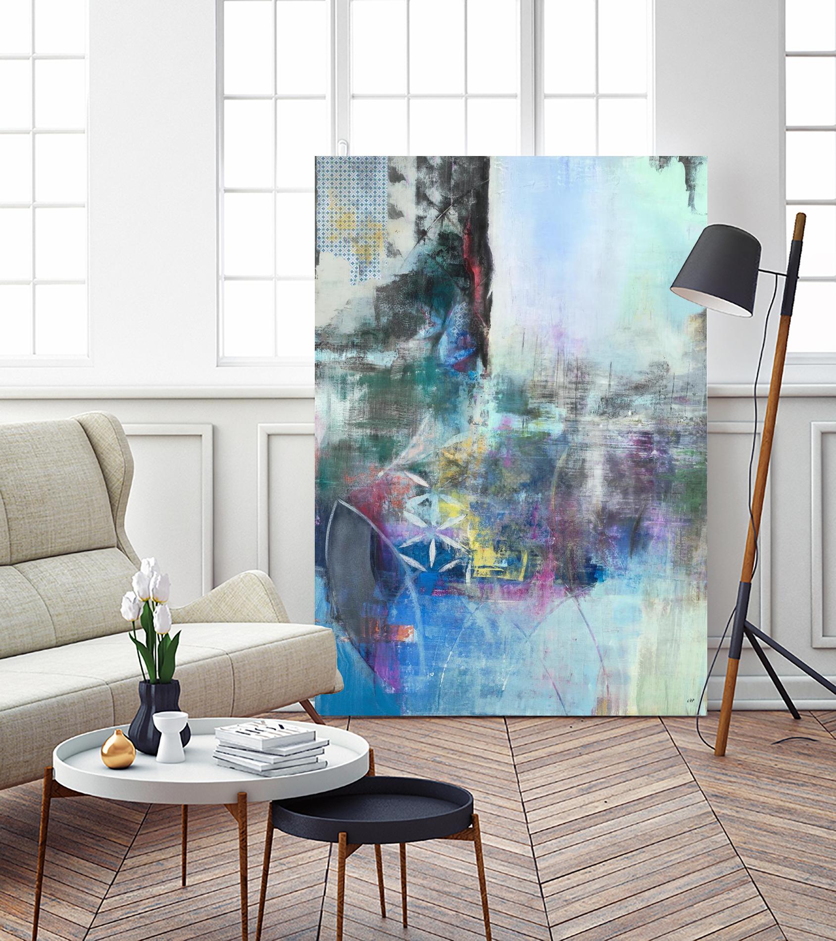 Enlightenment by Nancy Ngo on GIANT ART - blues abstract