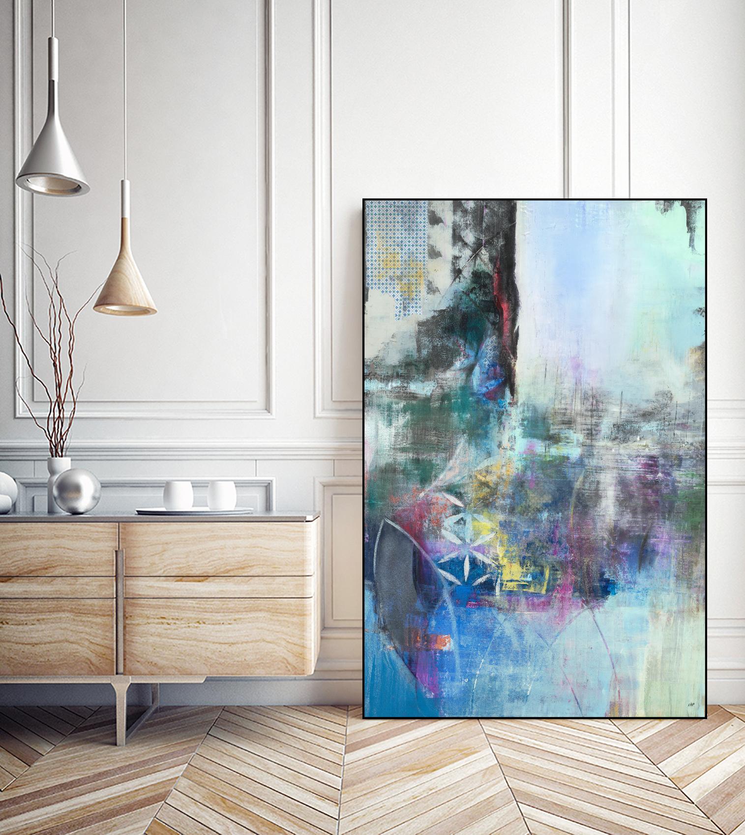 Enlightenment by Nancy Ngo on GIANT ART - blues abstract