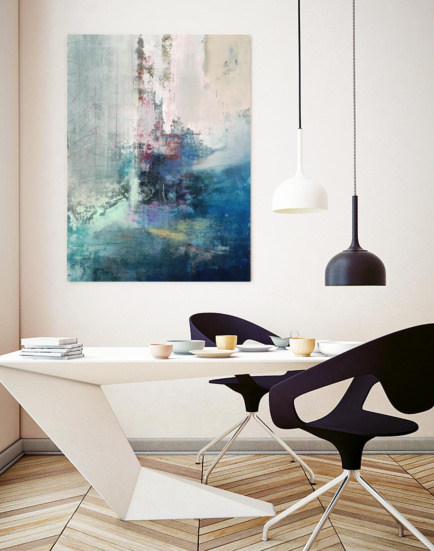 Longing I by Nancy Ngo on GIANT ART - blues abstract