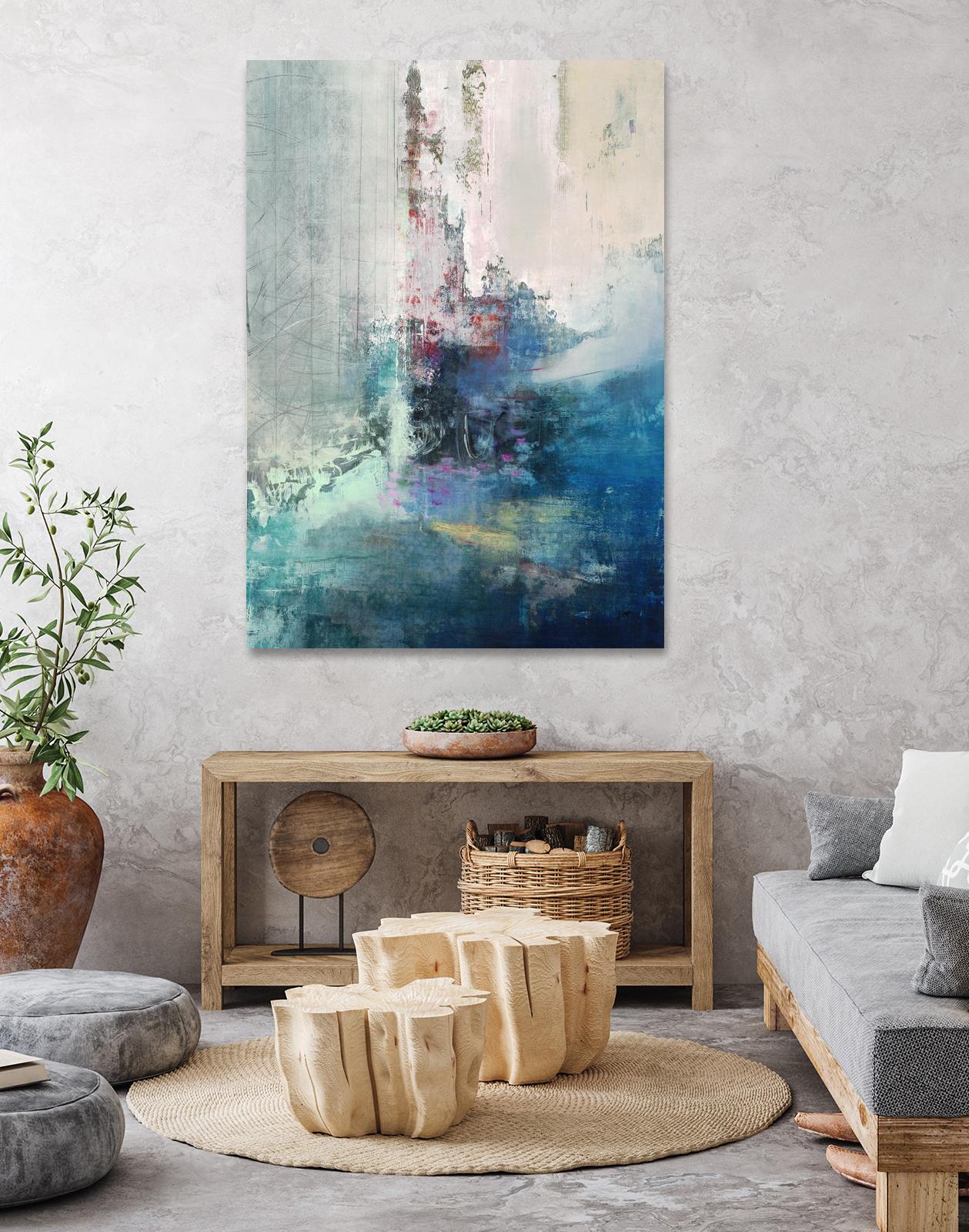 Longing I by Nancy Ngo on GIANT ART - blues abstract