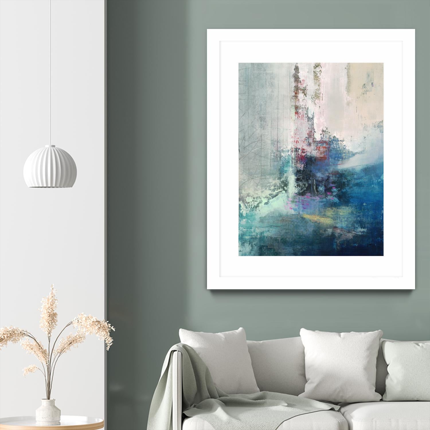 Longing I by Nancy Ngo on GIANT ART - blues abstract