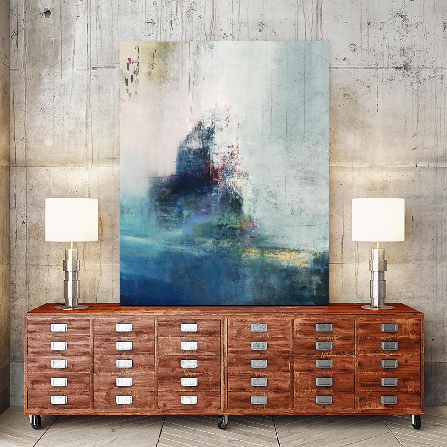 Longing II by Nancy Ngo on GIANT ART - blues abstract