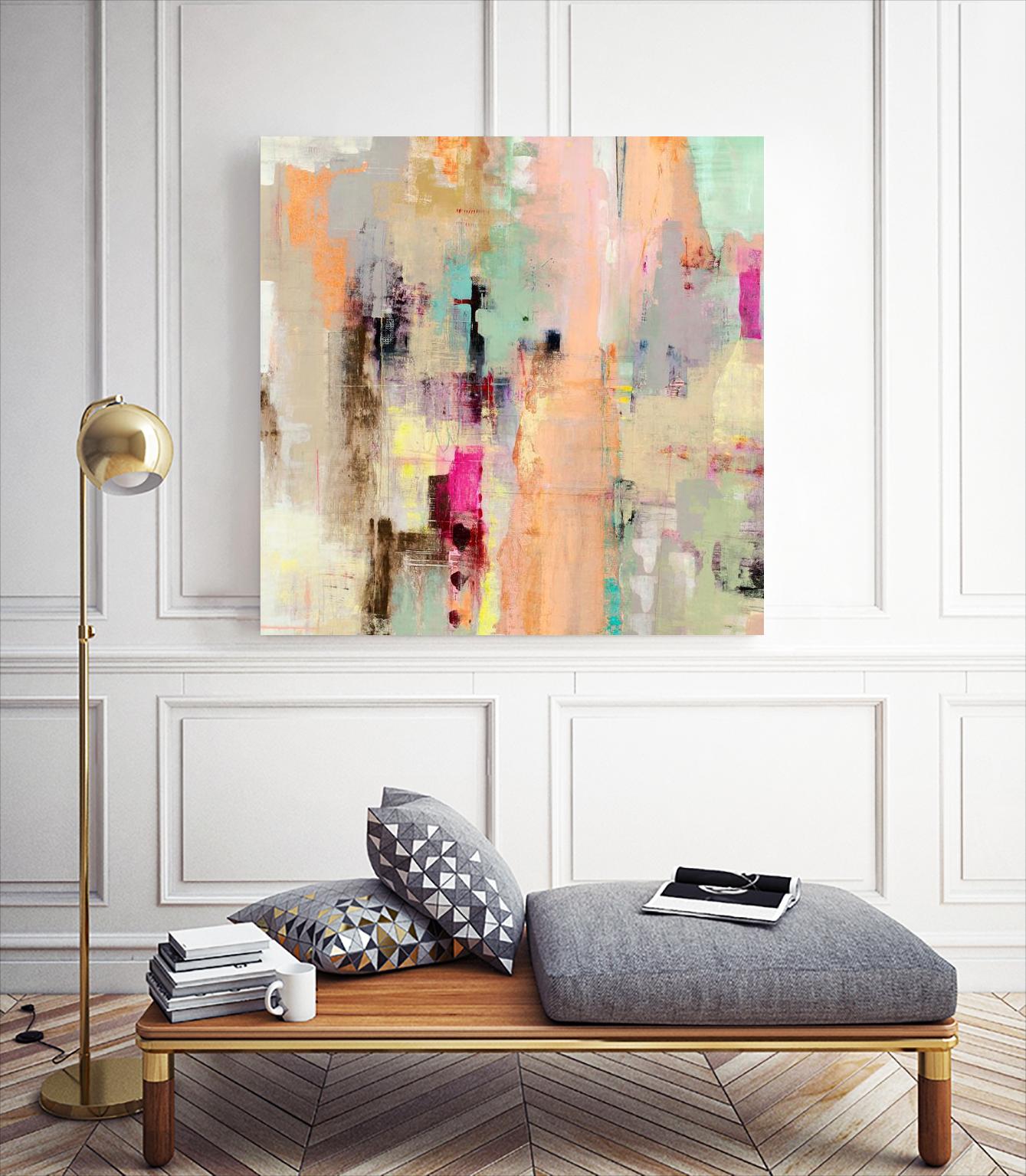 Clear The Air by Nancy Ngo on GIANT ART - blues abstract blues