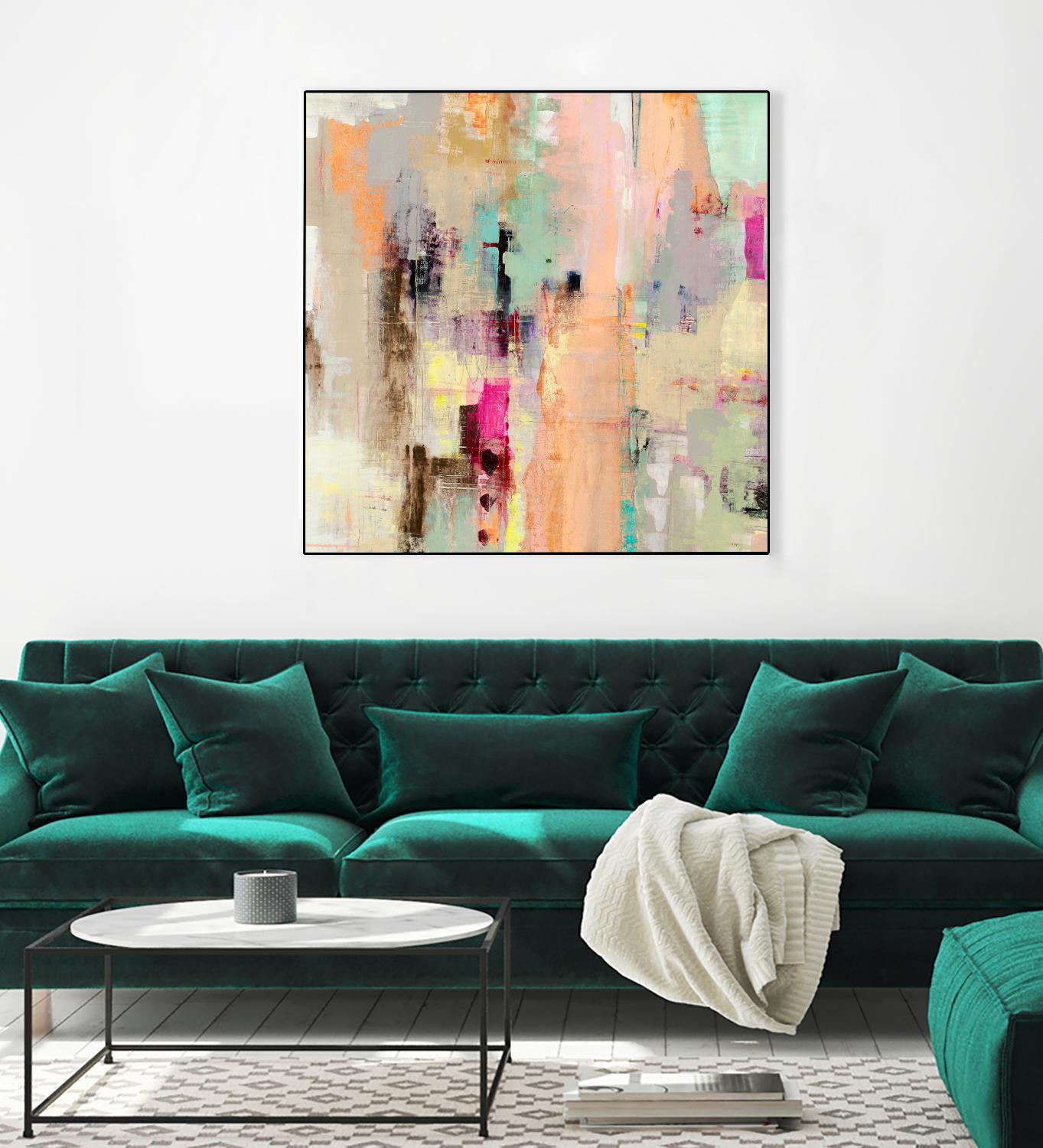 Clear The Air by Nancy Ngo on GIANT ART - blues abstract blues