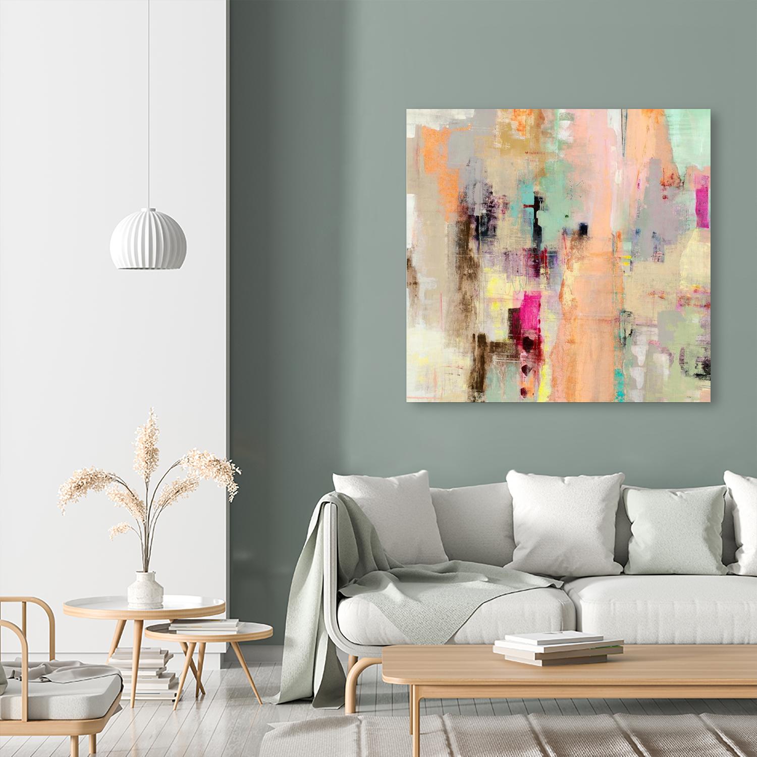 Clear The Air by Nancy Ngo on GIANT ART - blues abstract blues