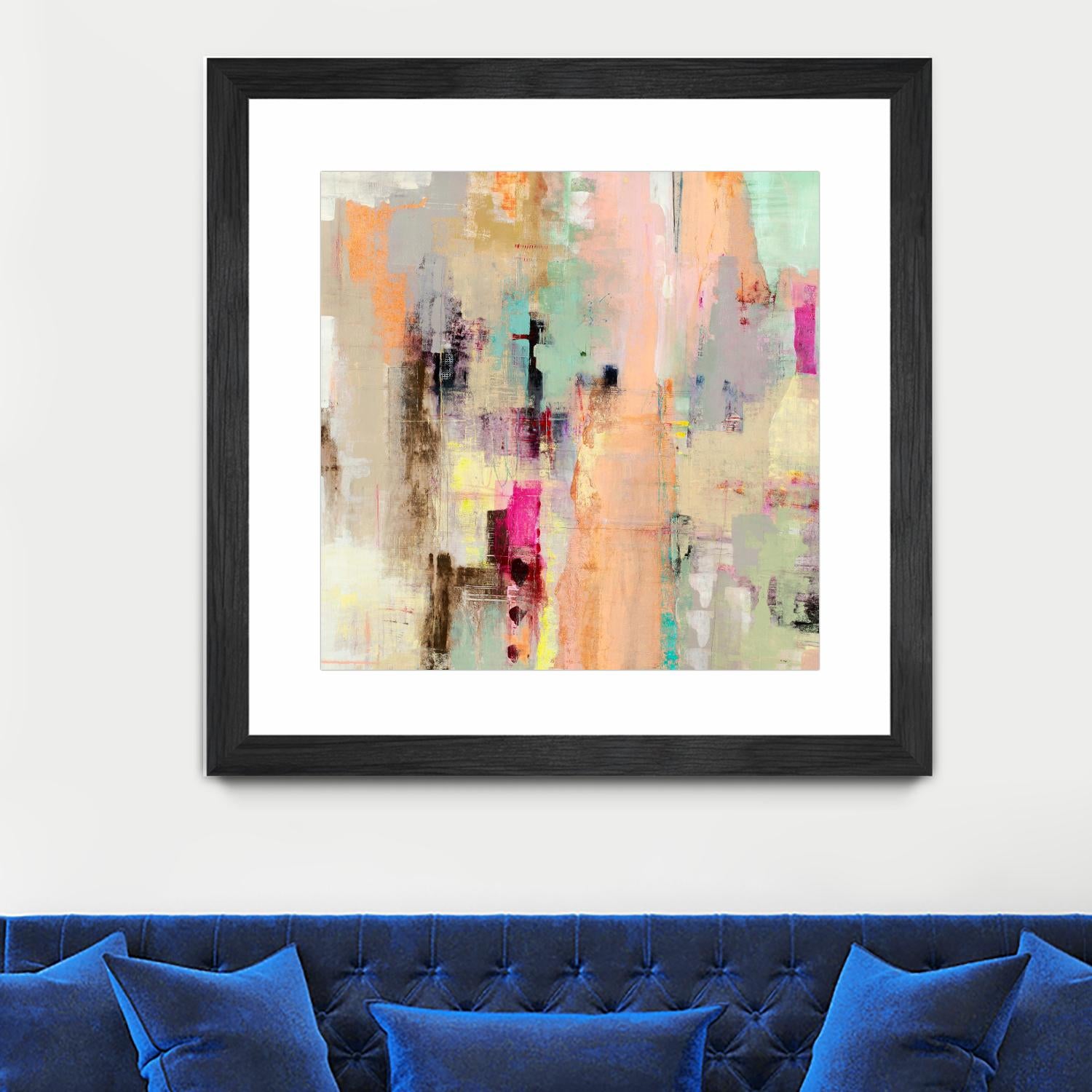 Clear The Air by Nancy Ngo on GIANT ART - blues abstract blues