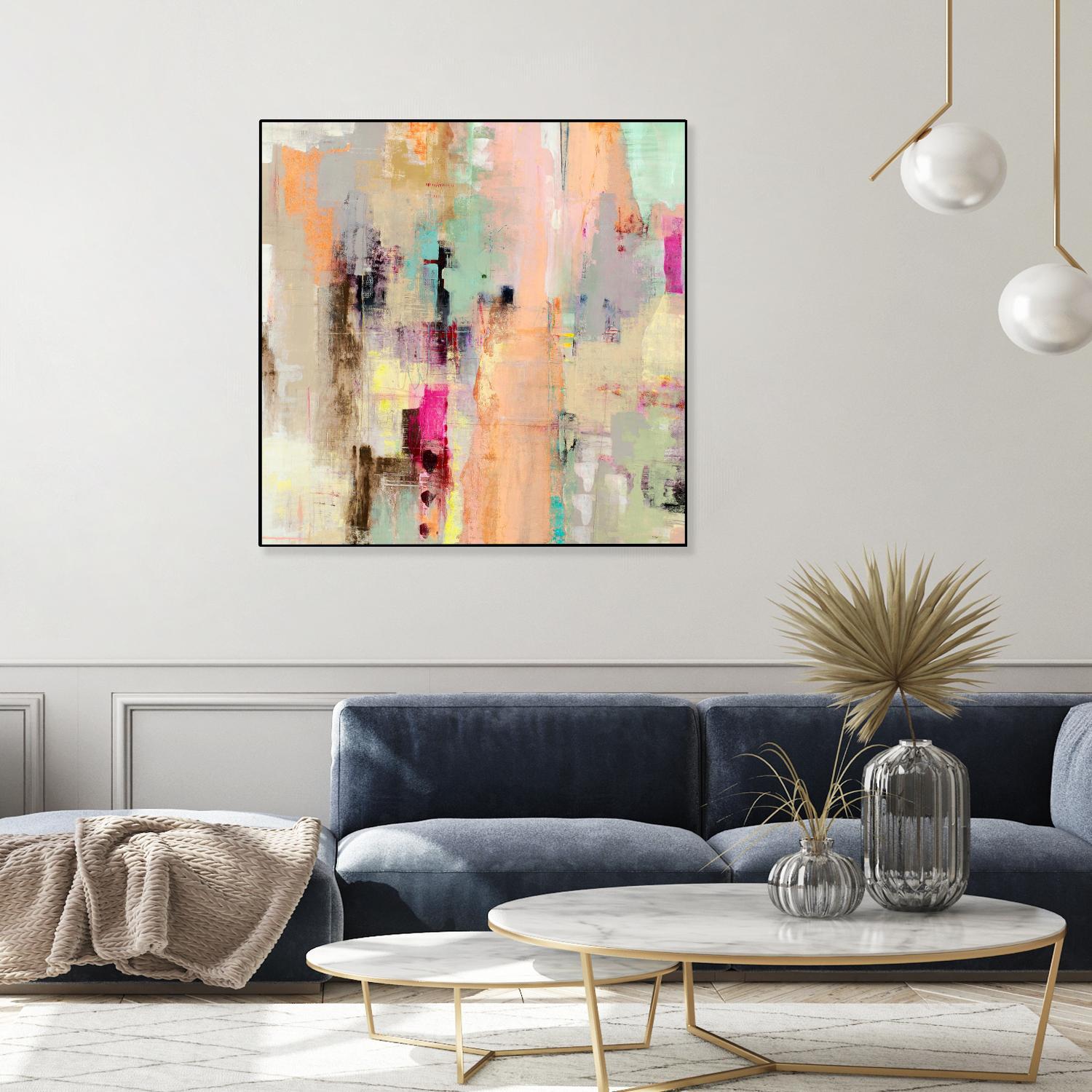 Clear The Air by Nancy Ngo on GIANT ART - blues abstract blues