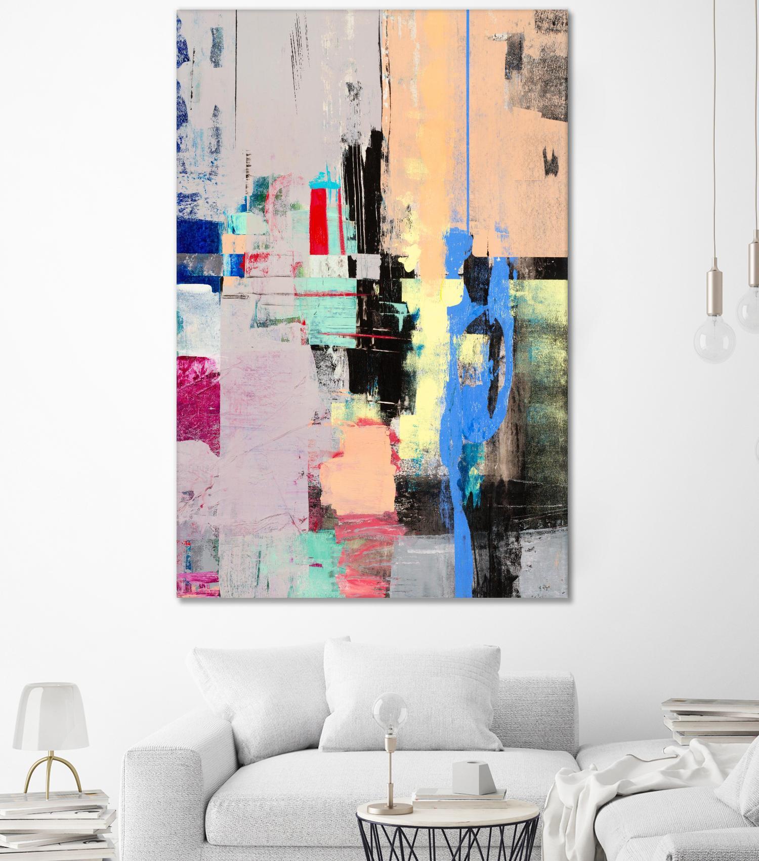 Current Form I by Nancy Ngo on GIANT ART - grays abstract blue