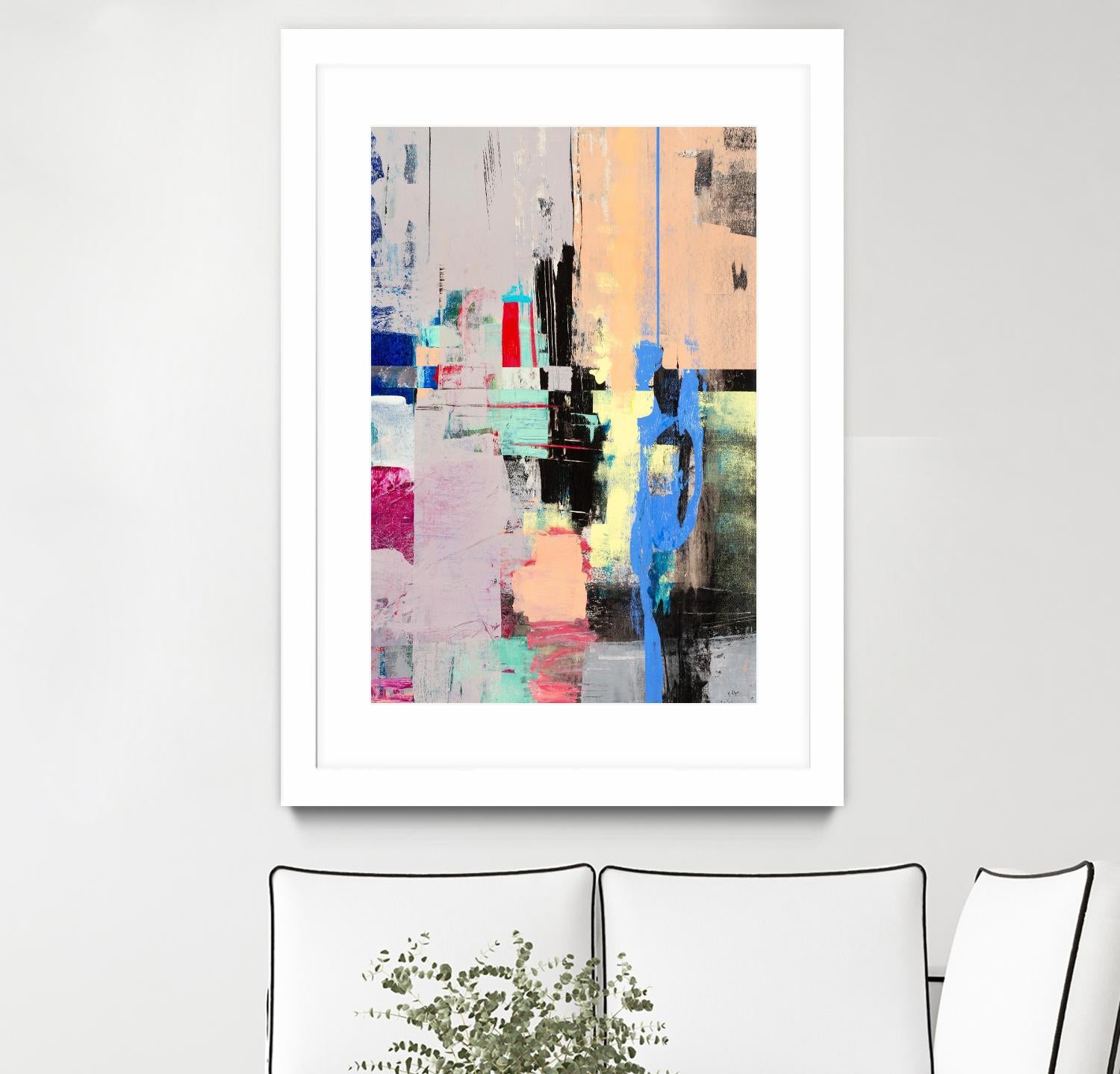 Current Form I by Nancy Ngo on GIANT ART - grays abstract blue